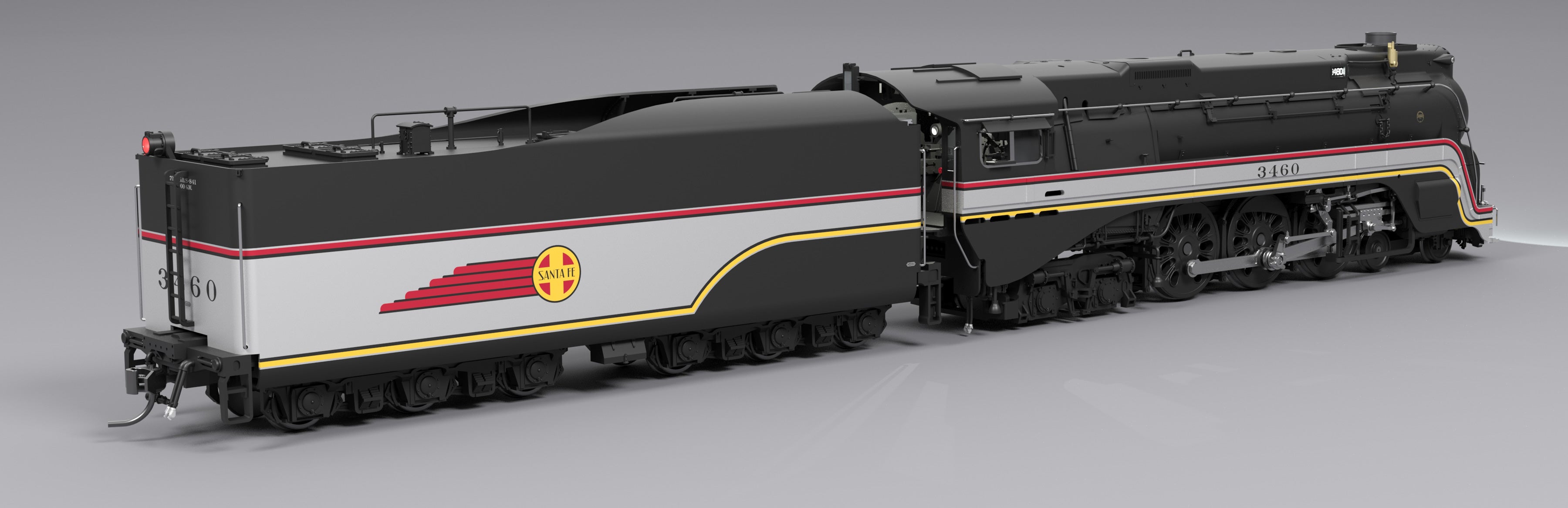 8989 ATSF #3460, Valley Flyer Fantasy Paint, No-Sound / DCC-Ready, HO