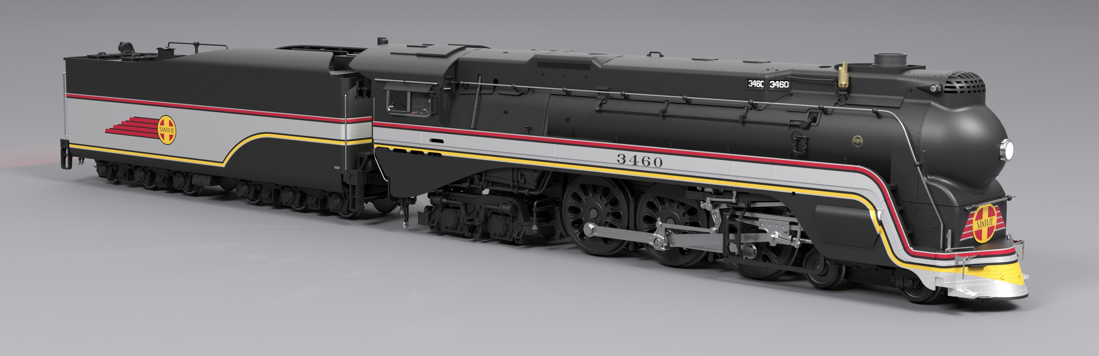 8989 ATSF #3460, Valley Flyer Fantasy Paint, No-Sound / DCC-Ready, HO