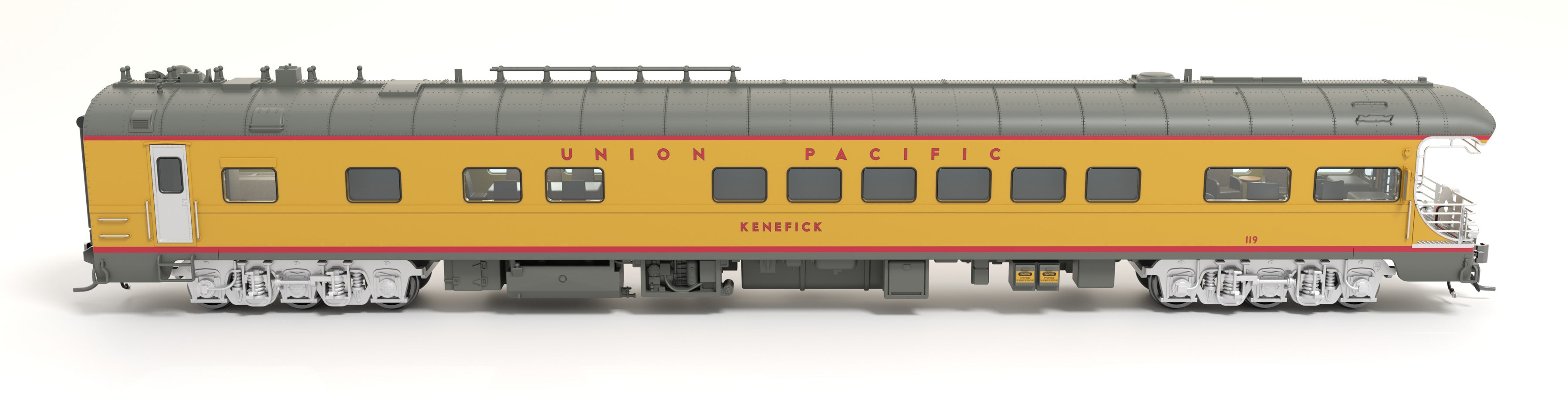 9013 Union Pacific Business Car, UP #119 "Kenefick", "Big Boy Tour" Drumhead, HO Scale