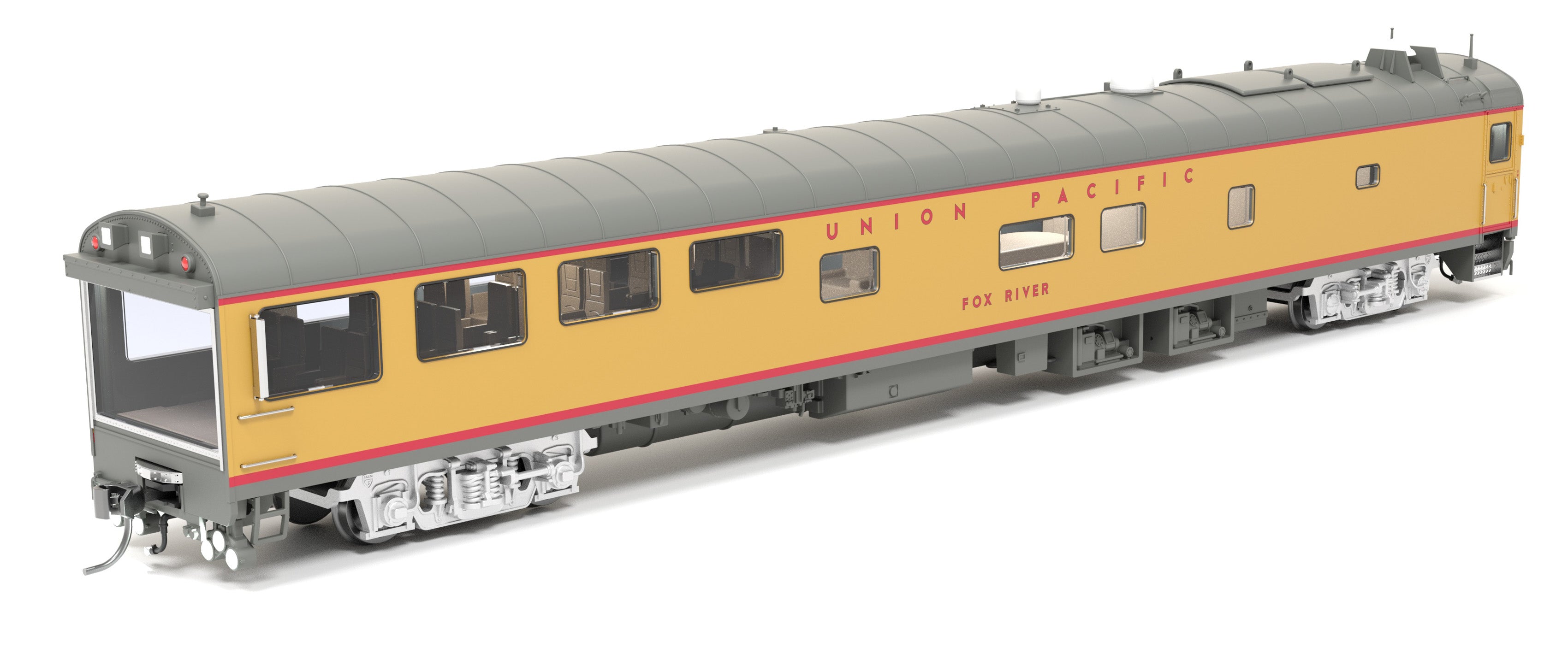 9105 Union Pacific Track Inspection Car, "Fox River", 1995 - 2006 Appearance, HO