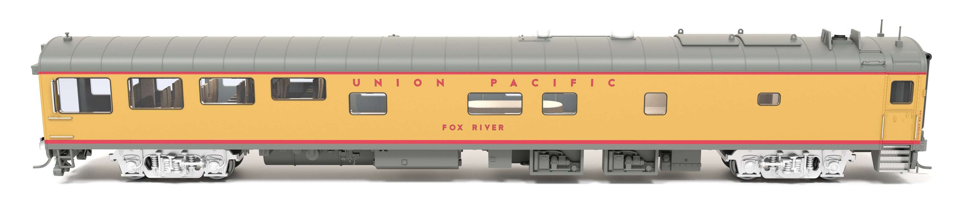 9105 Union Pacific Track Inspection Car, "Fox River", 1995 - 2006 Appearance, HO