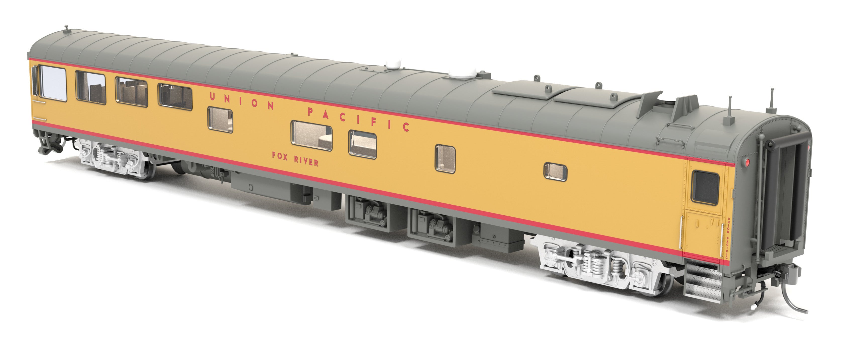 9105 Union Pacific Track Inspection Car, "Fox River", 1995 - 2006 Appearance, HO