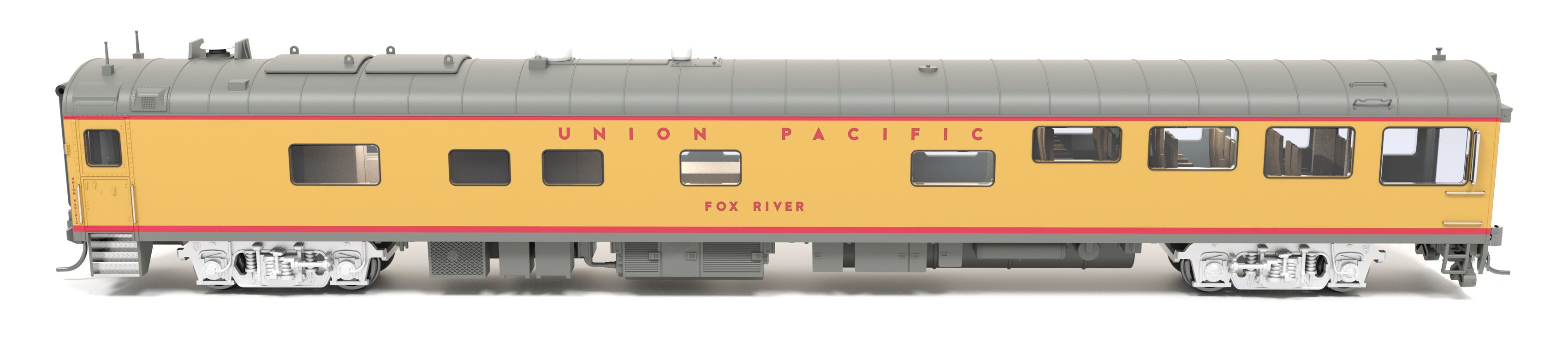 9105 Union Pacific Track Inspection Car, "Fox River", 1995 - 2006 Appearance, HO