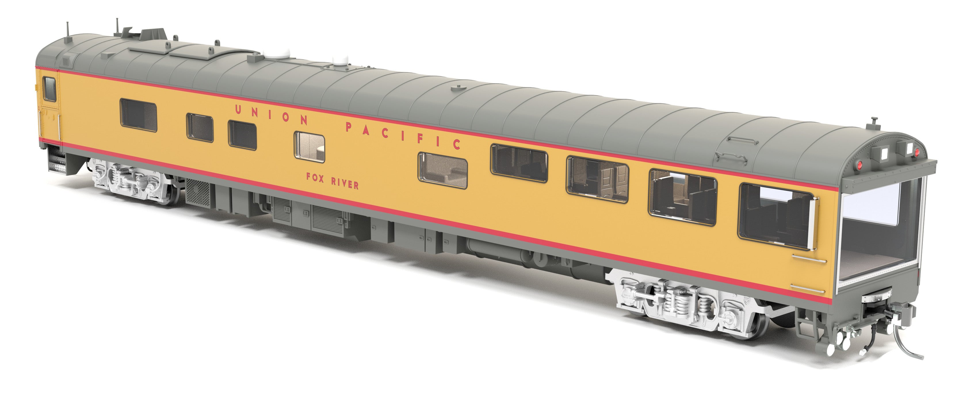 9105 Union Pacific Track Inspection Car, "Fox River", 1995 - 2006 Appearance, HO