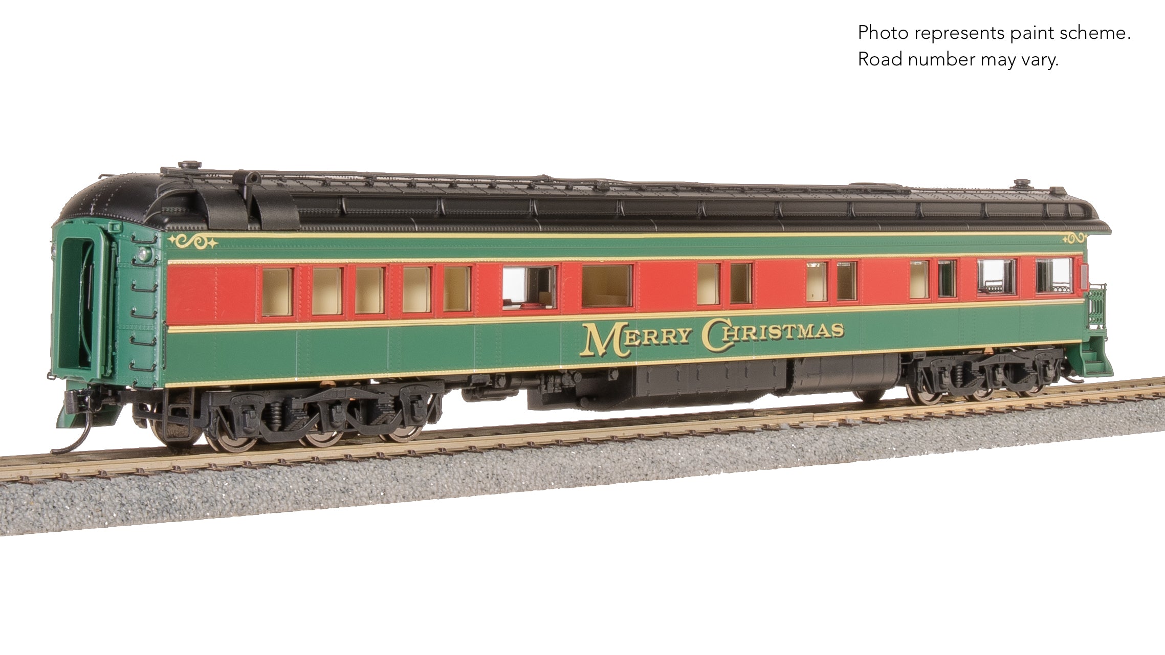 9103 Heavyweight 5-Car Passenger Set, Christmas Paint Scheme, HO Scale