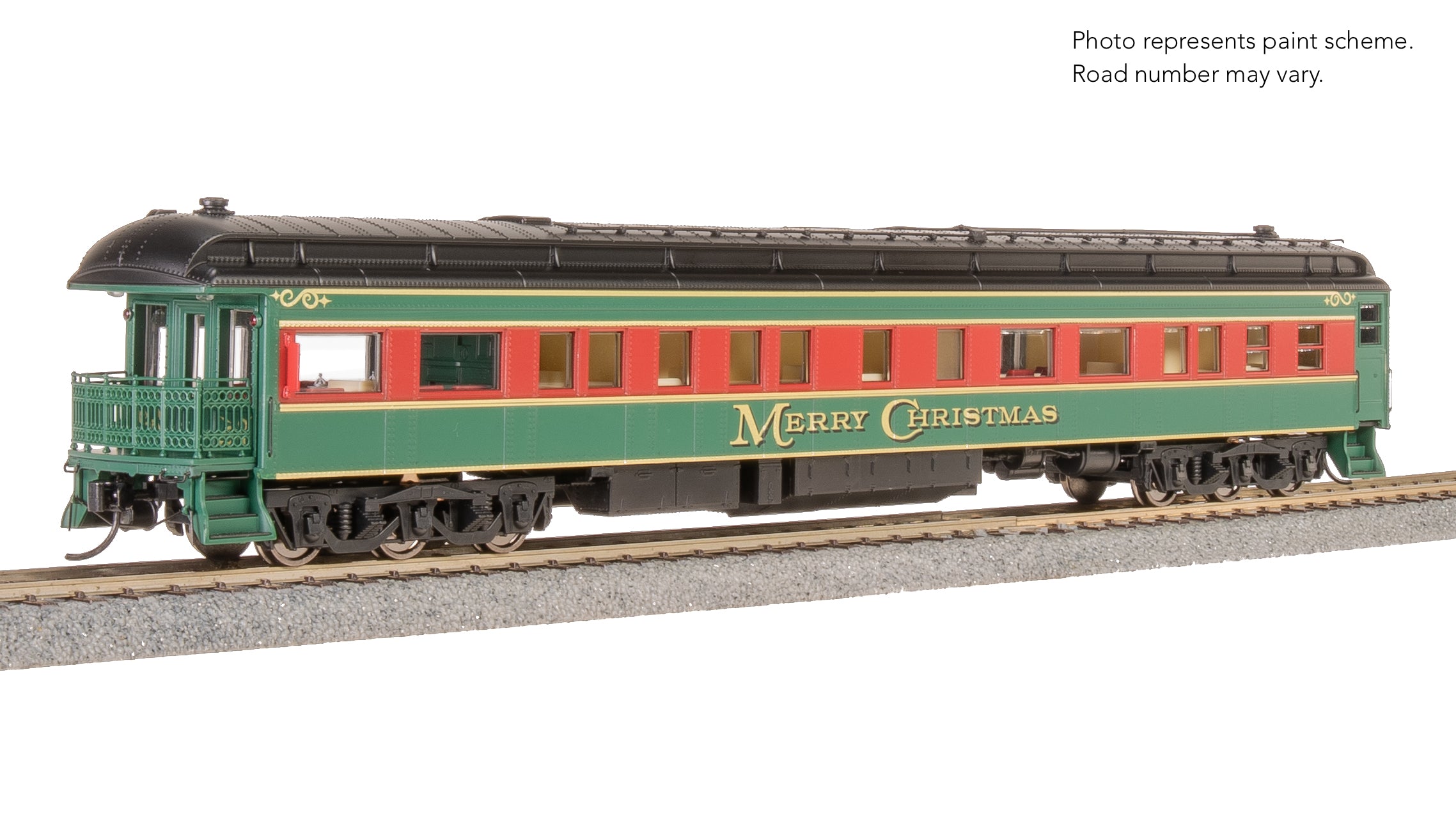 9103 Heavyweight 5-Car Passenger Set, Christmas Paint Scheme, HO Scale