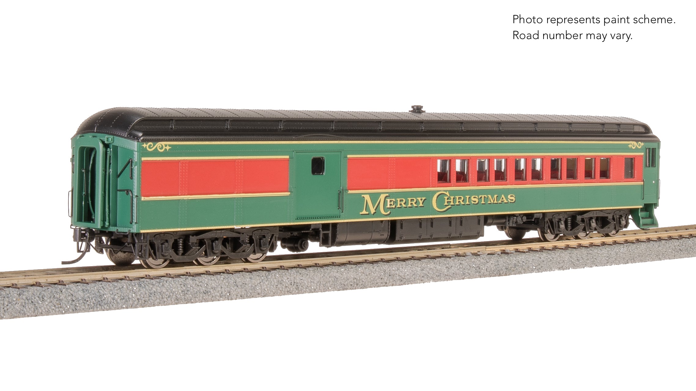 9103 Heavyweight 5-Car Passenger Set, Christmas Paint Scheme, HO Scale