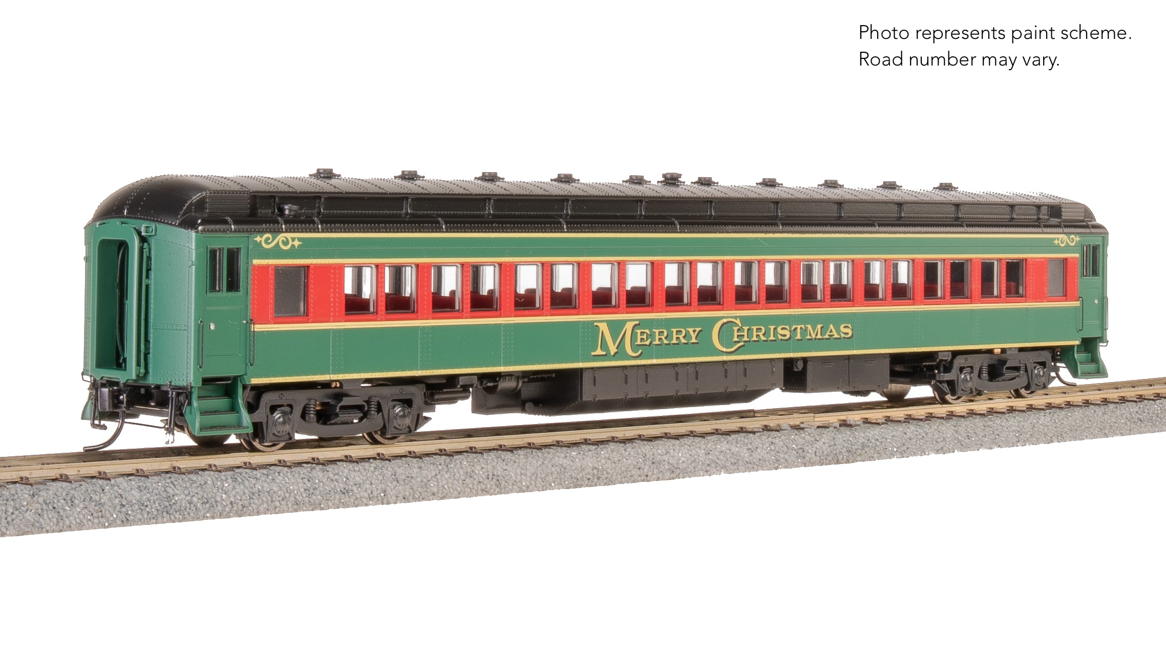 9103 Heavyweight 5-Car Passenger Set, Christmas Paint Scheme, HO Scale
