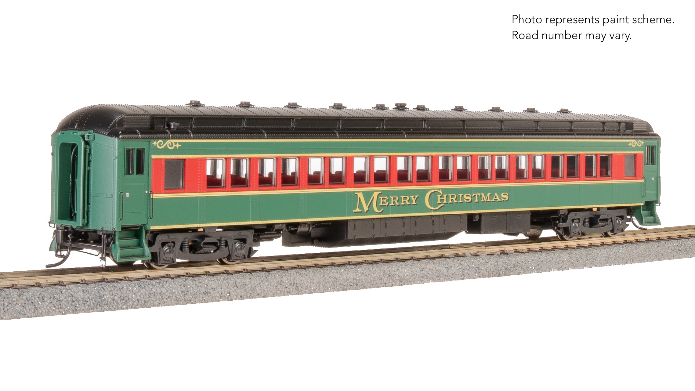 9103 Heavyweight 5-Car Passenger Set, Christmas Paint Scheme, HO Scale
