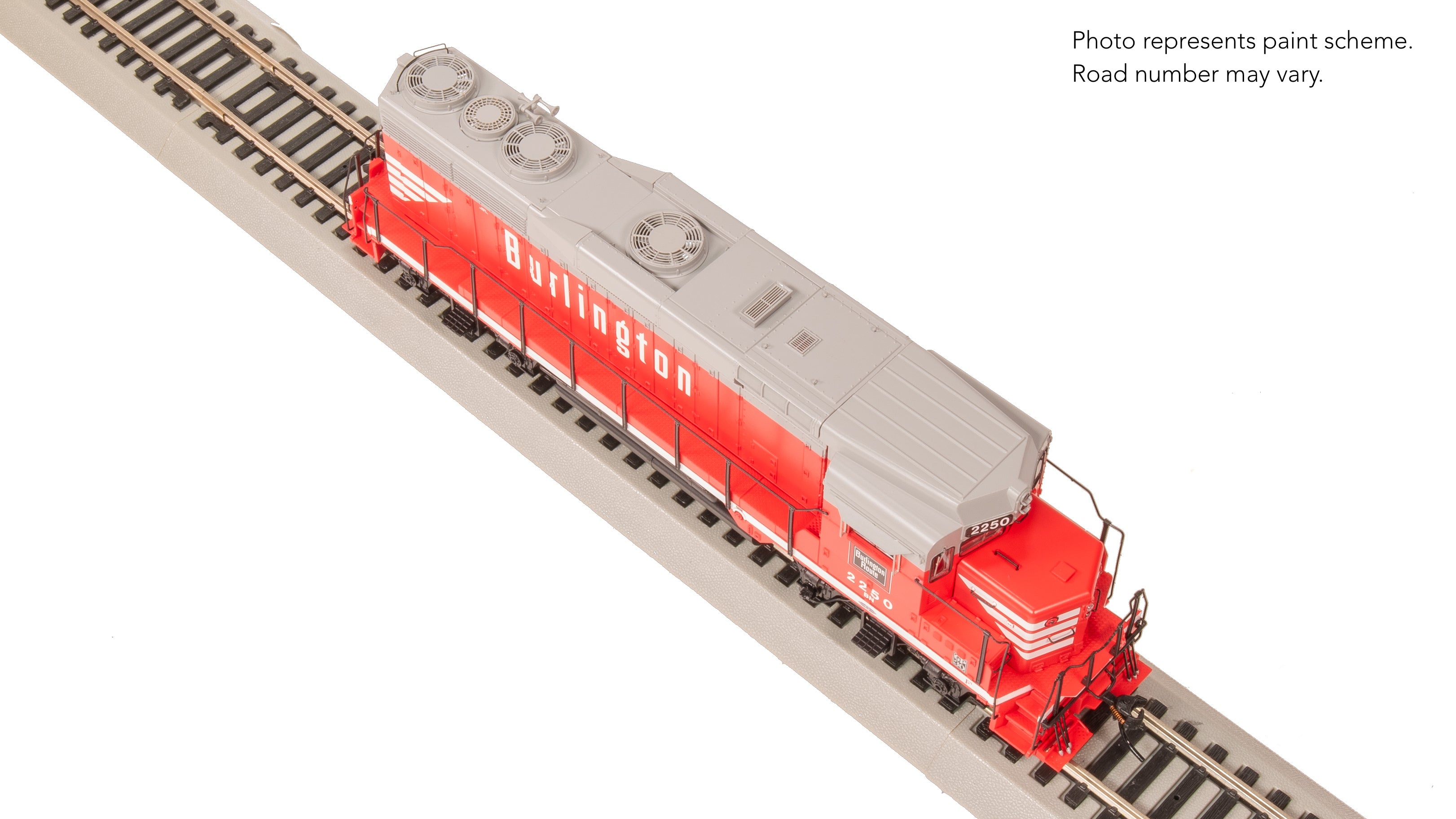 9134 EMD GP30, BN 2250, CBQ Chinese Red w/ BN patch, Paragon4 Sound/DC/DCC, HO