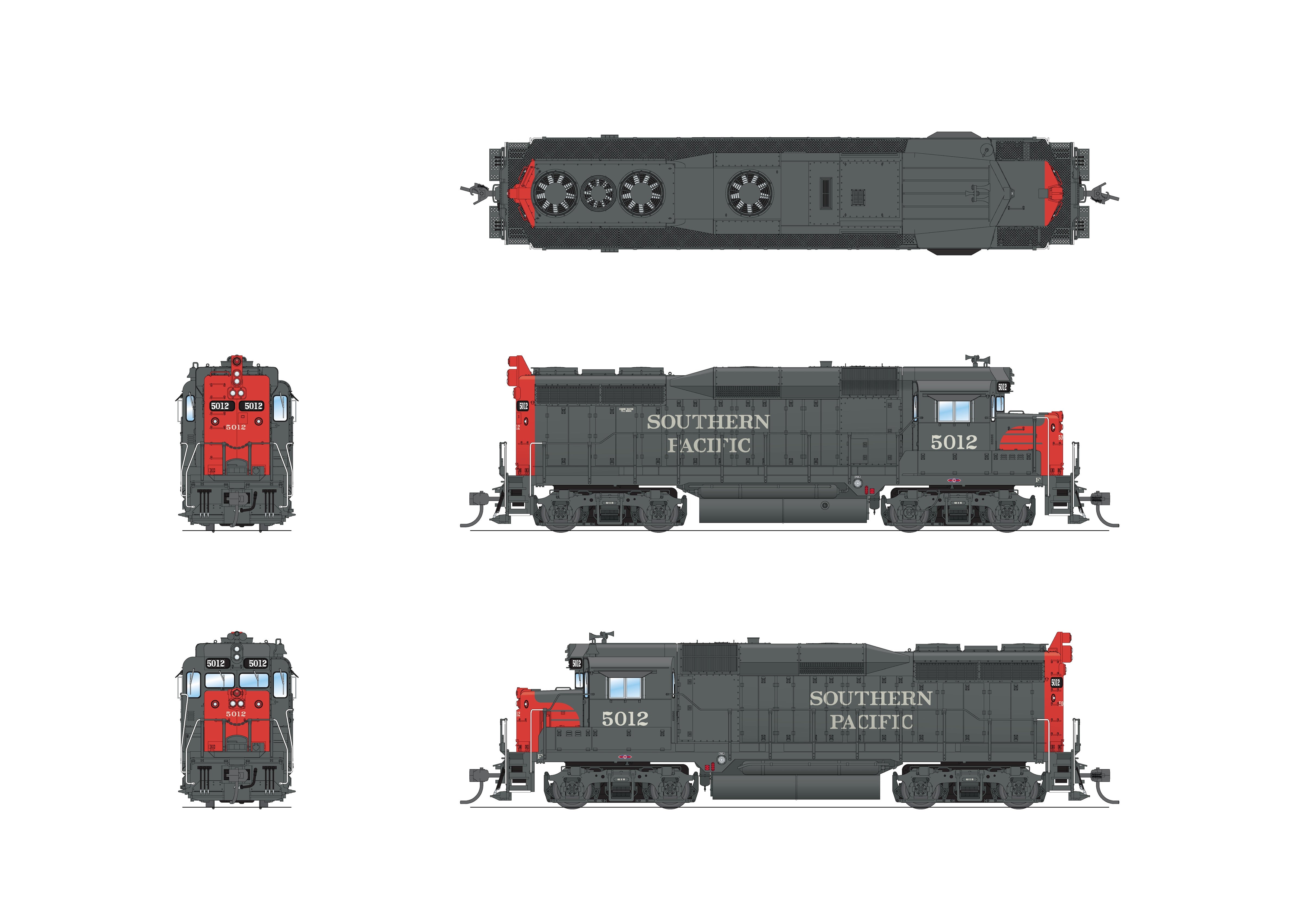 9141 EMD GP30, SP 5012, Bloody Nose, Paragon4 Sound/DC/DCC, HO