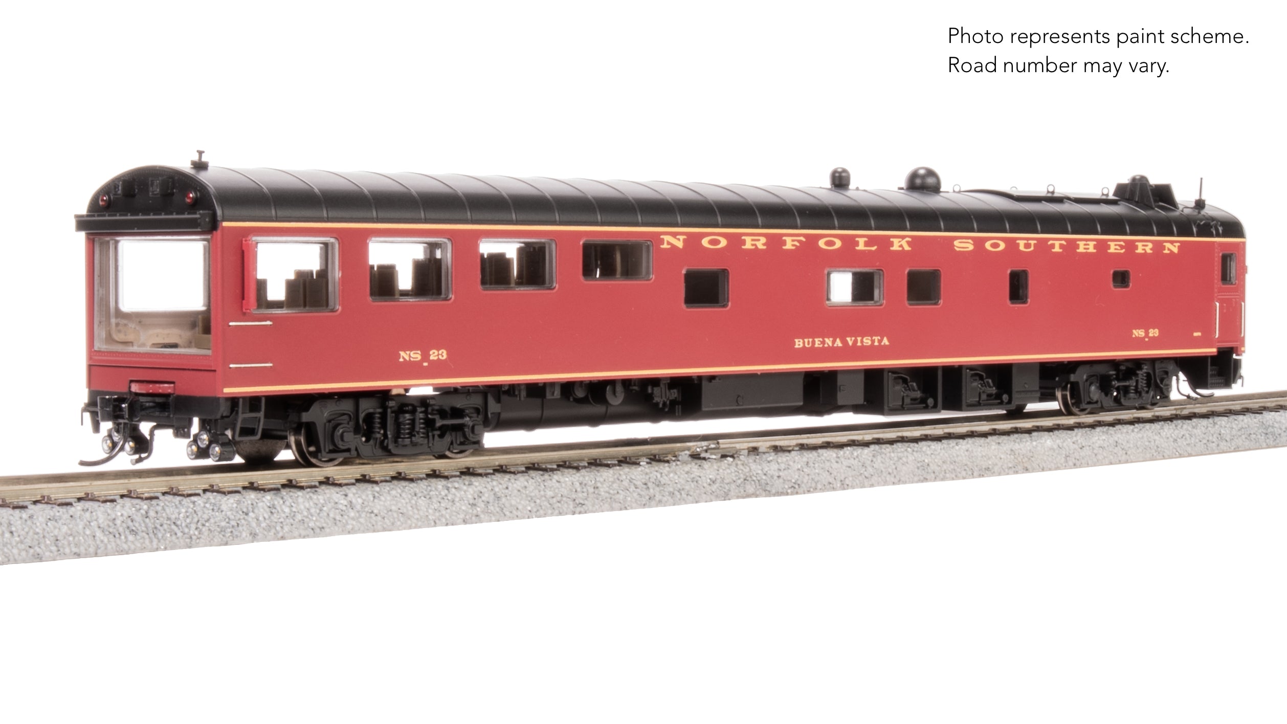 9162 NS Track Inspection Car, NS 23, "Buena Vista", Tuscan Scheme, HO
