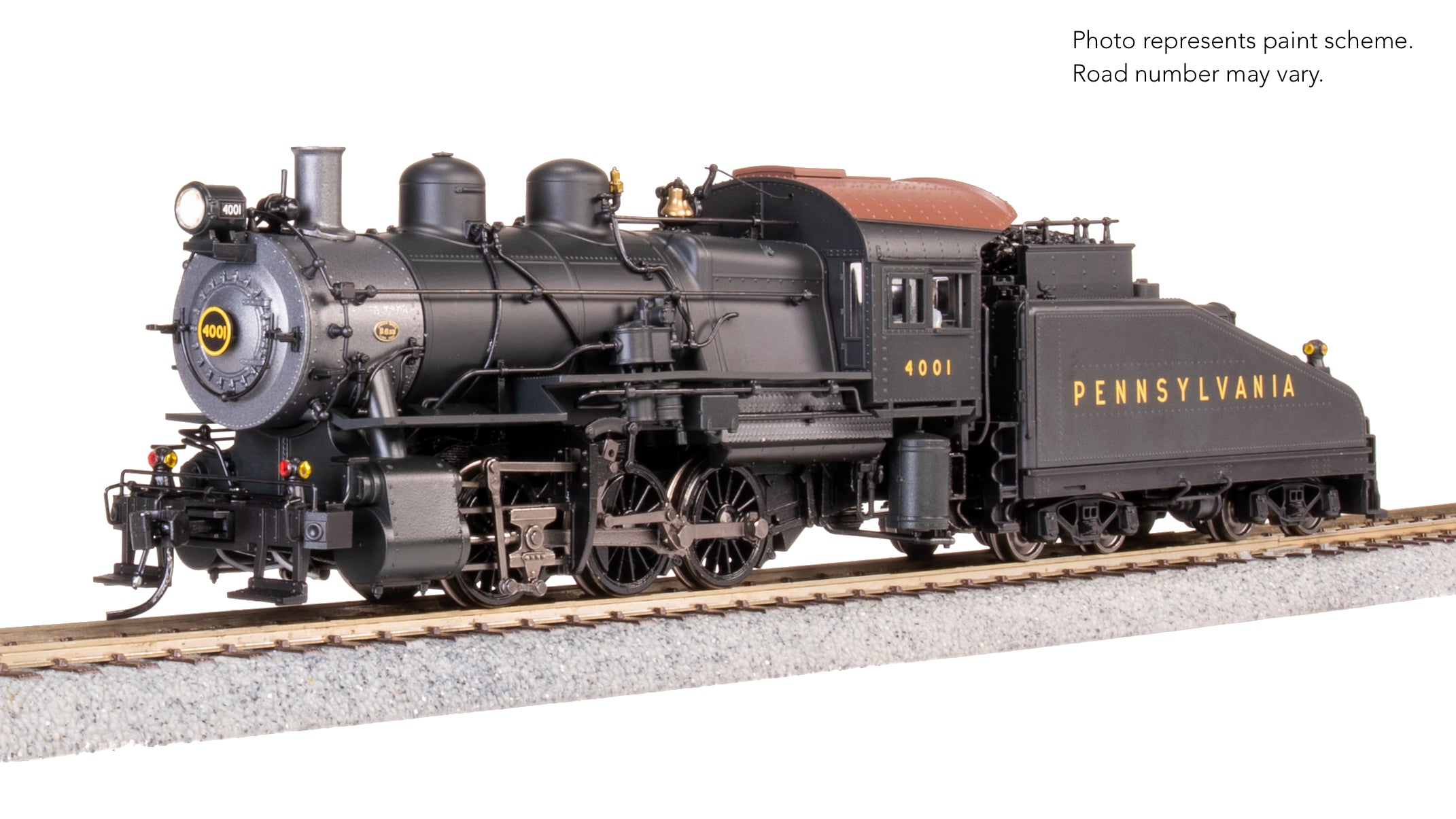 9185 PRR B6sb 0-6-0, #4001, Futura Lettering, 60S66A Tender, No-Sound/DCC-Ready, HO