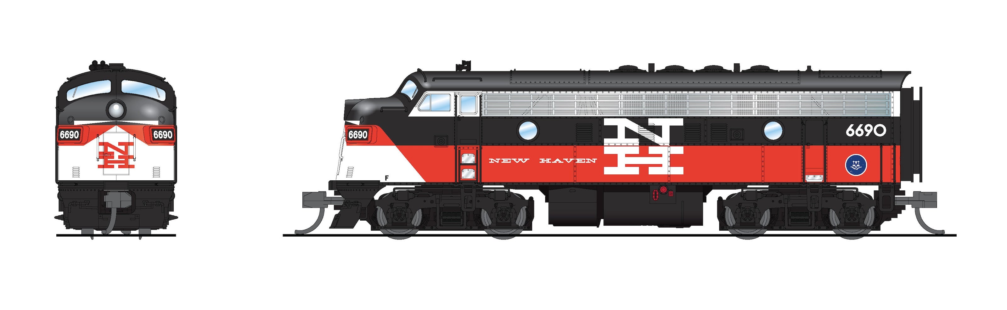 9249 EMD F7A, CDOT 6691, NH McGinnis Scheme, Paragon4 Sound/DC/DCC, N