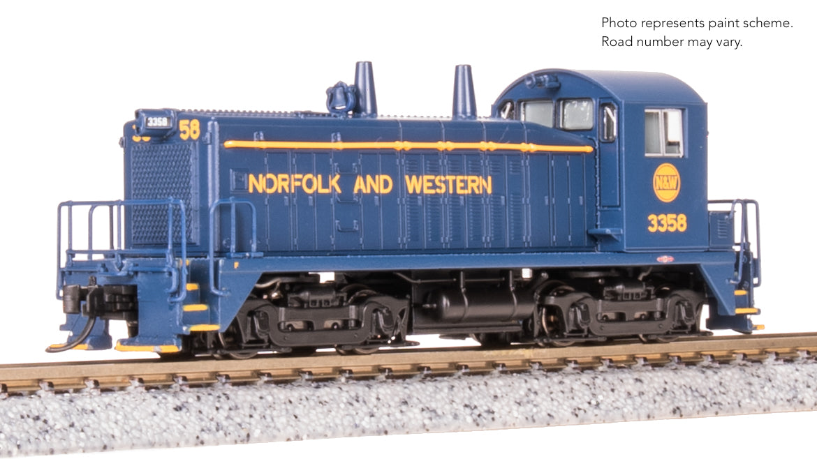 9342 EMD SW7 Switcher, N&W 3358, Blue w/ Imitation Gold, Paragon4 Sound/DC/DCC, N