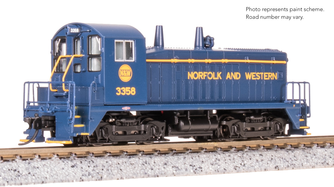 9343 EMD SW7 Switcher, N&W 3362, Blue w/ Imitation Gold, Paragon4 Sound/DC/DCC, N