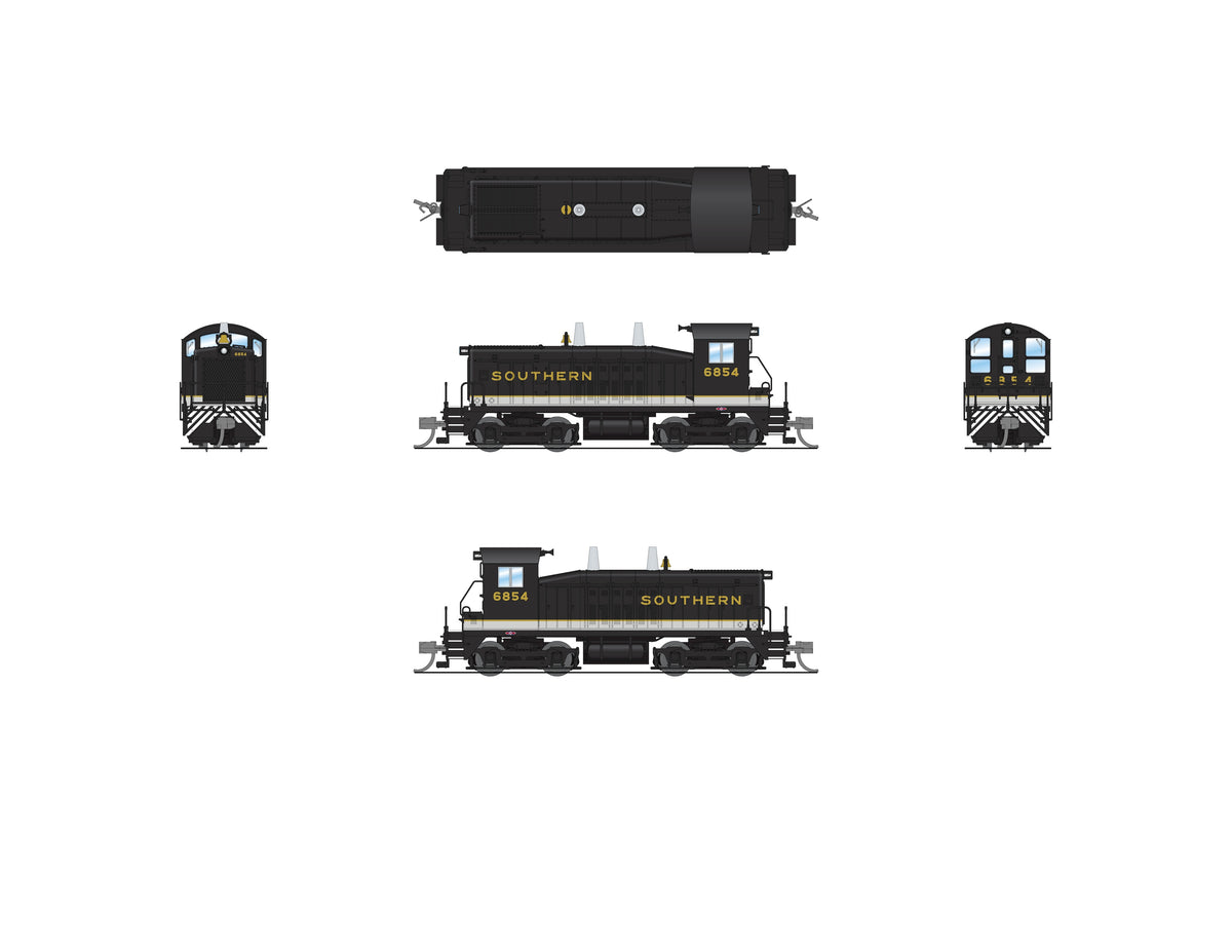9367 EMD SW7 Switcher, SOU 6854, Tuxedo Scheme, Paragon4 Sound/DC/DCC,