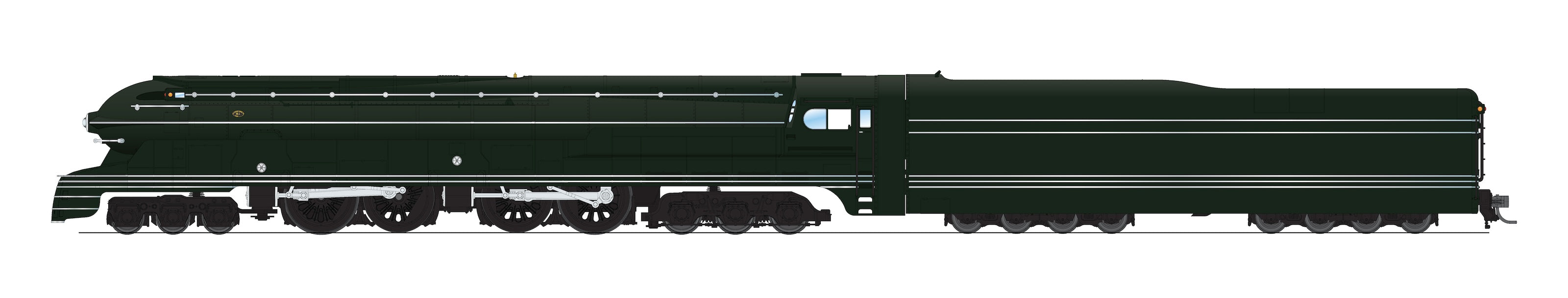 9377 PRR S1 6-4-4-6 Duplex, Unlettered, No-Sound / DCC-Ready, HO