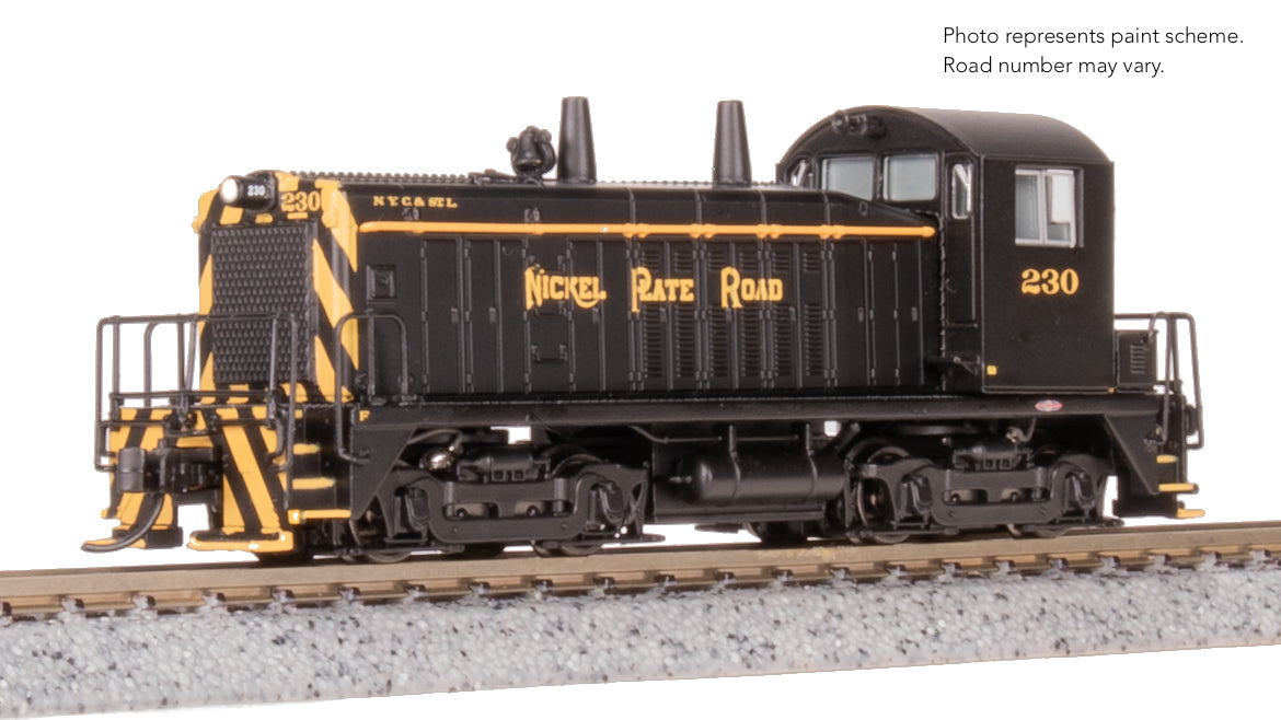 9384 EMD SW7 Switcher, NKP 230, Black & Yellow, No-Sound / DCC-Ready, N