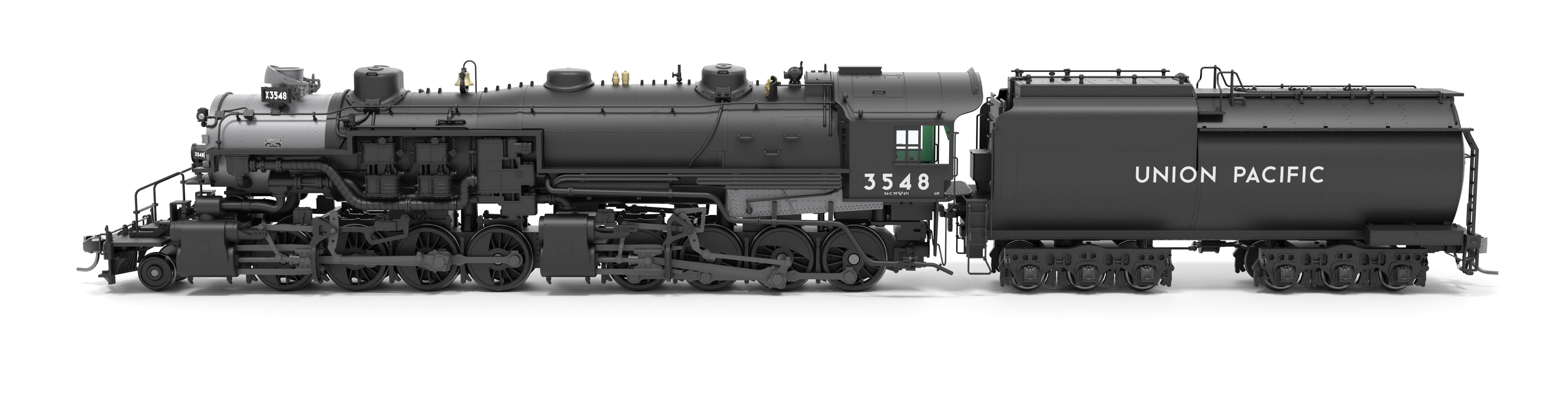 9421 Union Pacific 2-8-8-0 "Bullmoose", SA-C-6, #3551, Pre-1944 Appearance w/ 4-BL FWH, Paragon4 Sound/DC/DCC, Smoke, HO