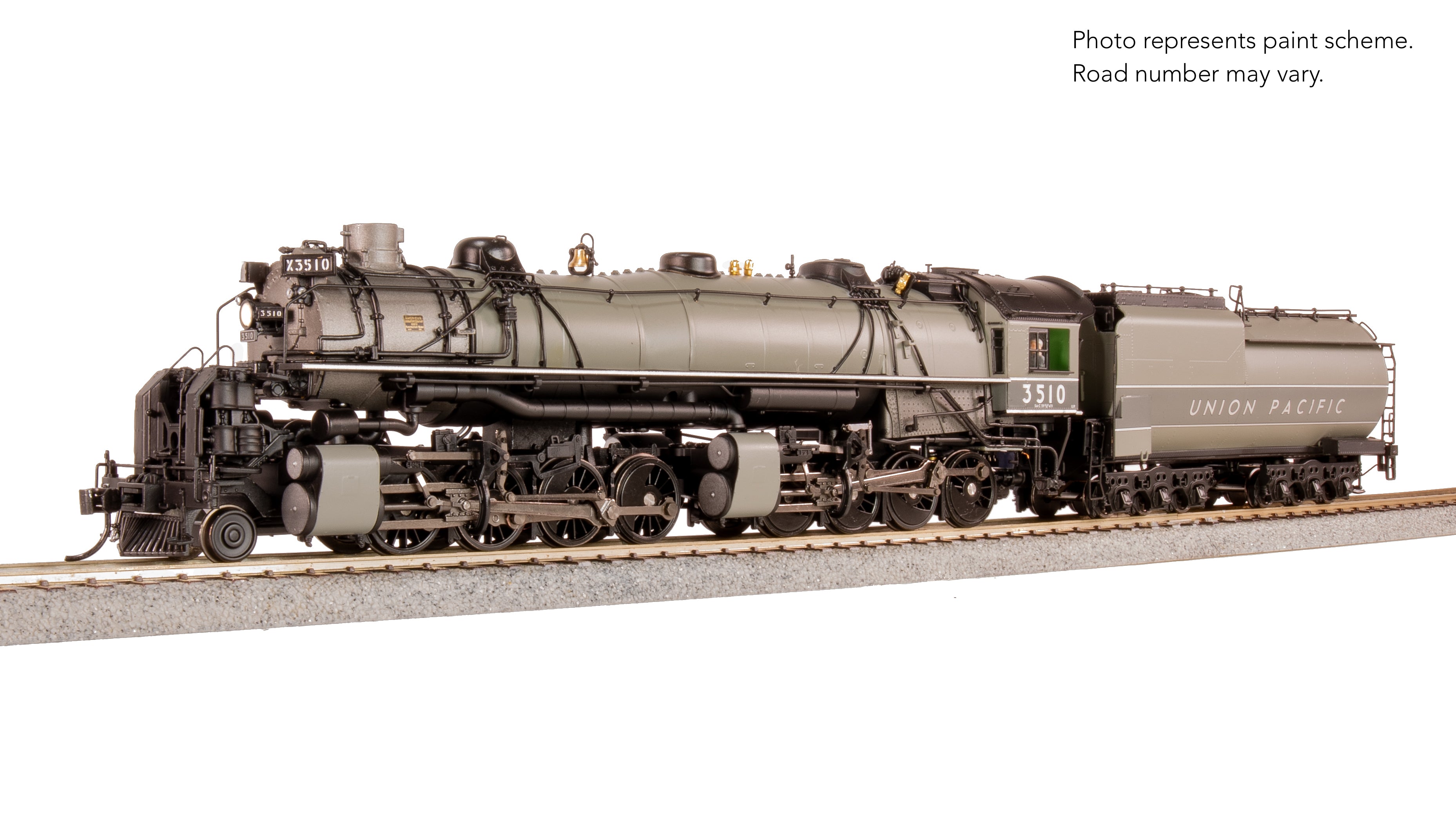 9436 Union Pacific 2-8-8-0 “Bullmoose”, SA-C-2, #3510, Post-1944 Appearance w/ 5SA FWH, TTG Fantasy Paint, No-Sound / DCC-Ready, HO