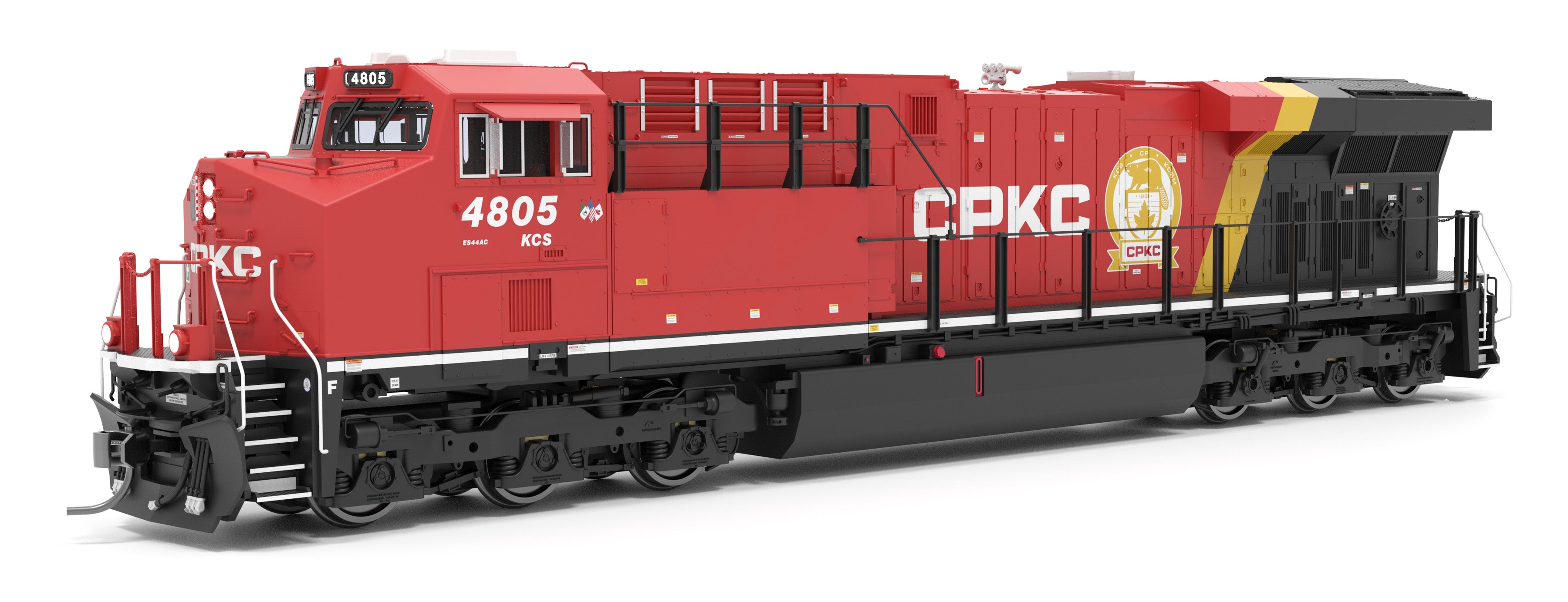 9445 GE ES44AC, CPKC 4805, Golden Beaver Scheme, No-Sound / DCC-Ready, HO CLUB PRICE $129.99