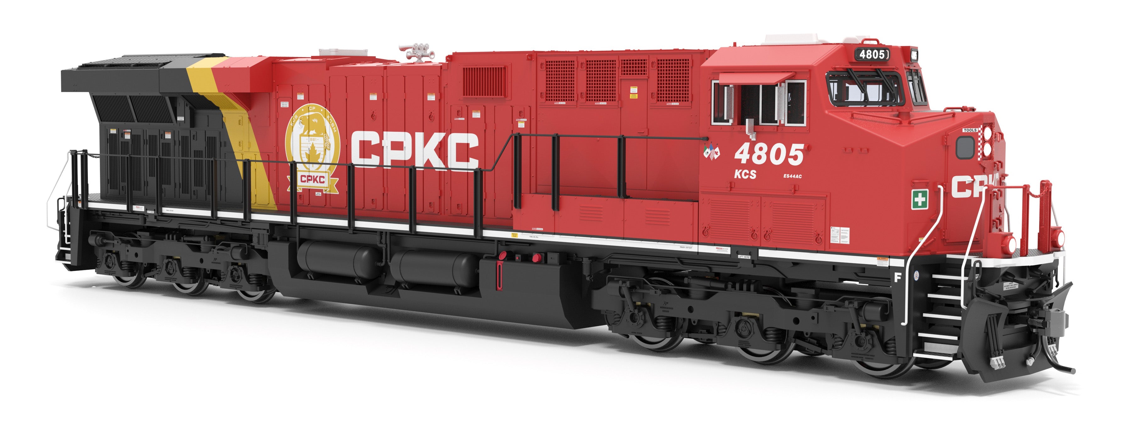 9440 GE ES44AC, CPKC 4805, Golden Beaver Scheme, Paragon4 Sound/DC/DCC, Smoke, HO CLUB PRICE $199.99