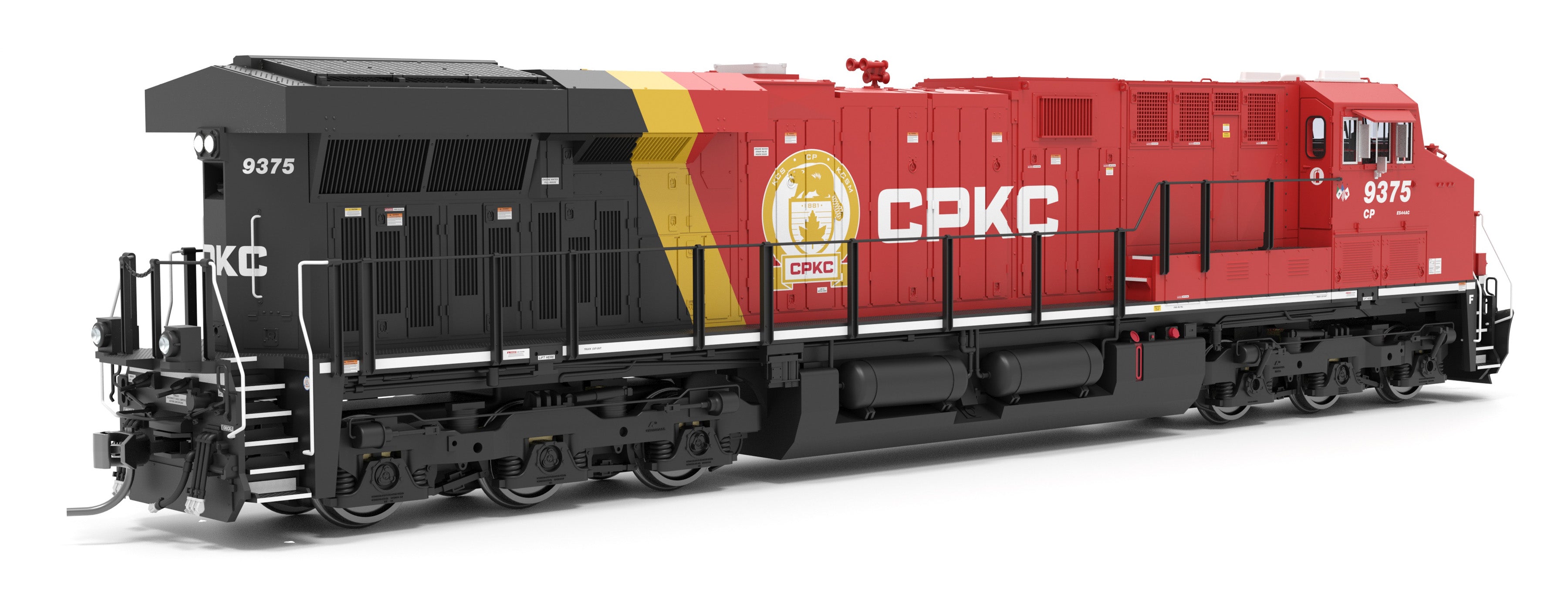 9441 GE ES44AC, CPKC 9375, Golden Beaver Scheme, Paragon4 Sound/DC/DCC, Smoke, HO CLUB PRICE $199.99