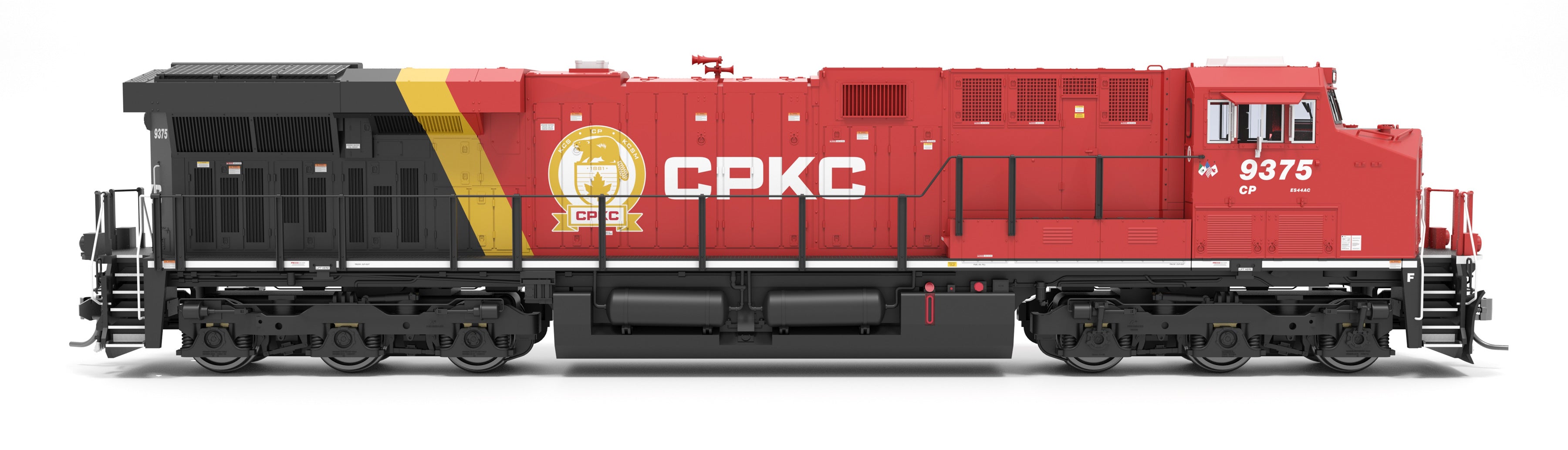 9441 GE ES44AC, CPKC 9375, Golden Beaver Scheme, Paragon4 Sound/DC/DCC, Smoke, HO CLUB PRICE $199.99