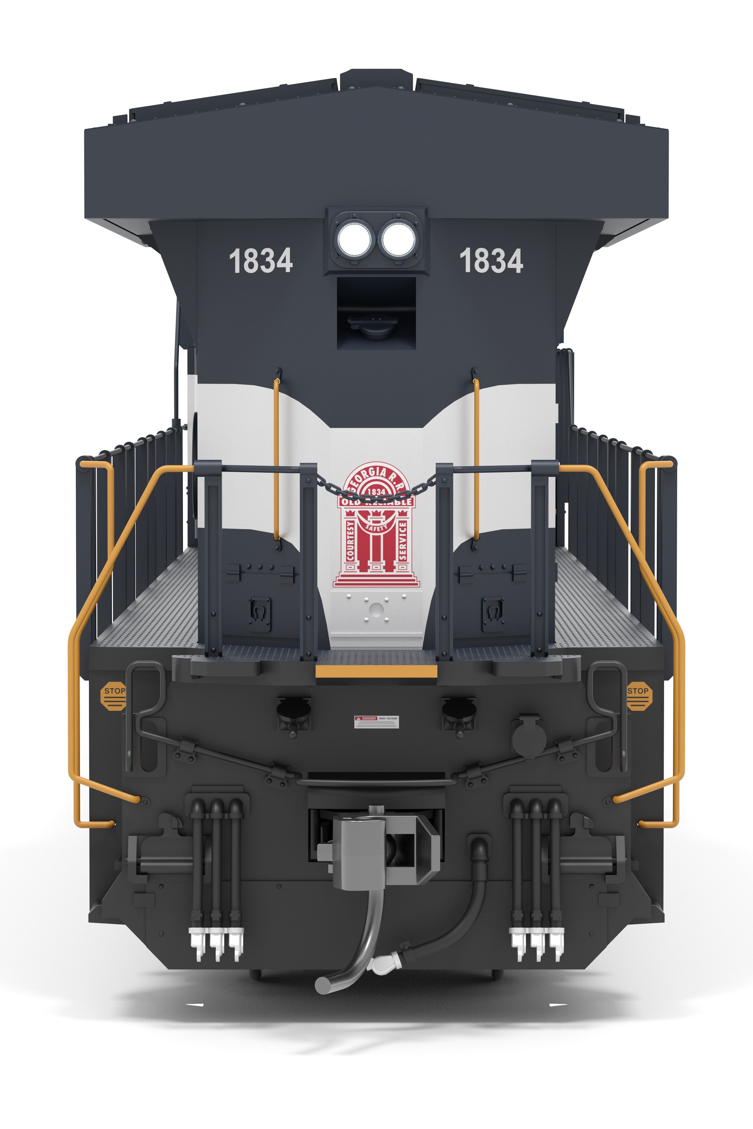 9442 GE ES44AC, CSX 1834, Georgia Railroad Heritage Locomotive, Parago
