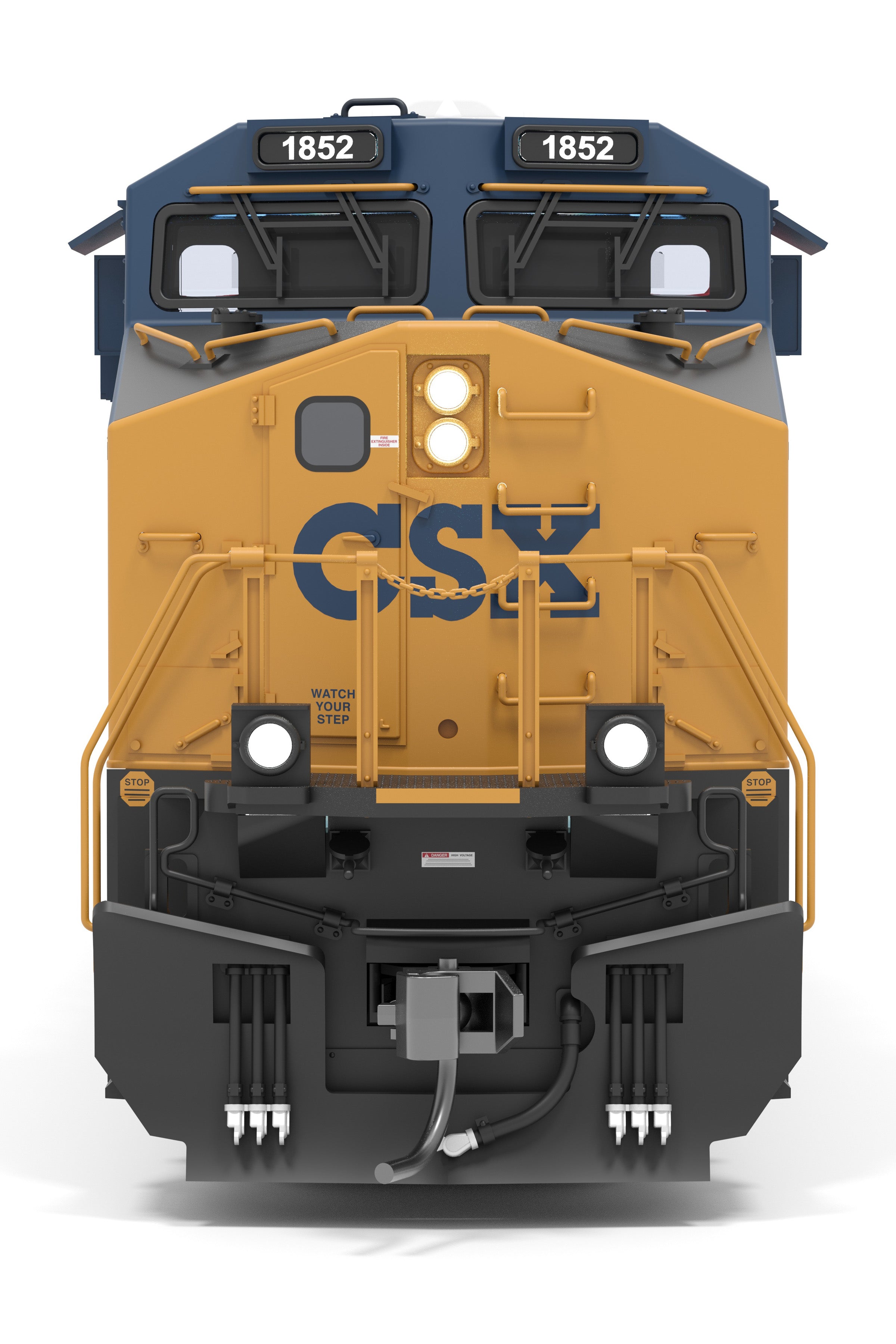 9443 GE ES44AC, CSX 1852, Western Maryland Heritage Locomotive, Parago