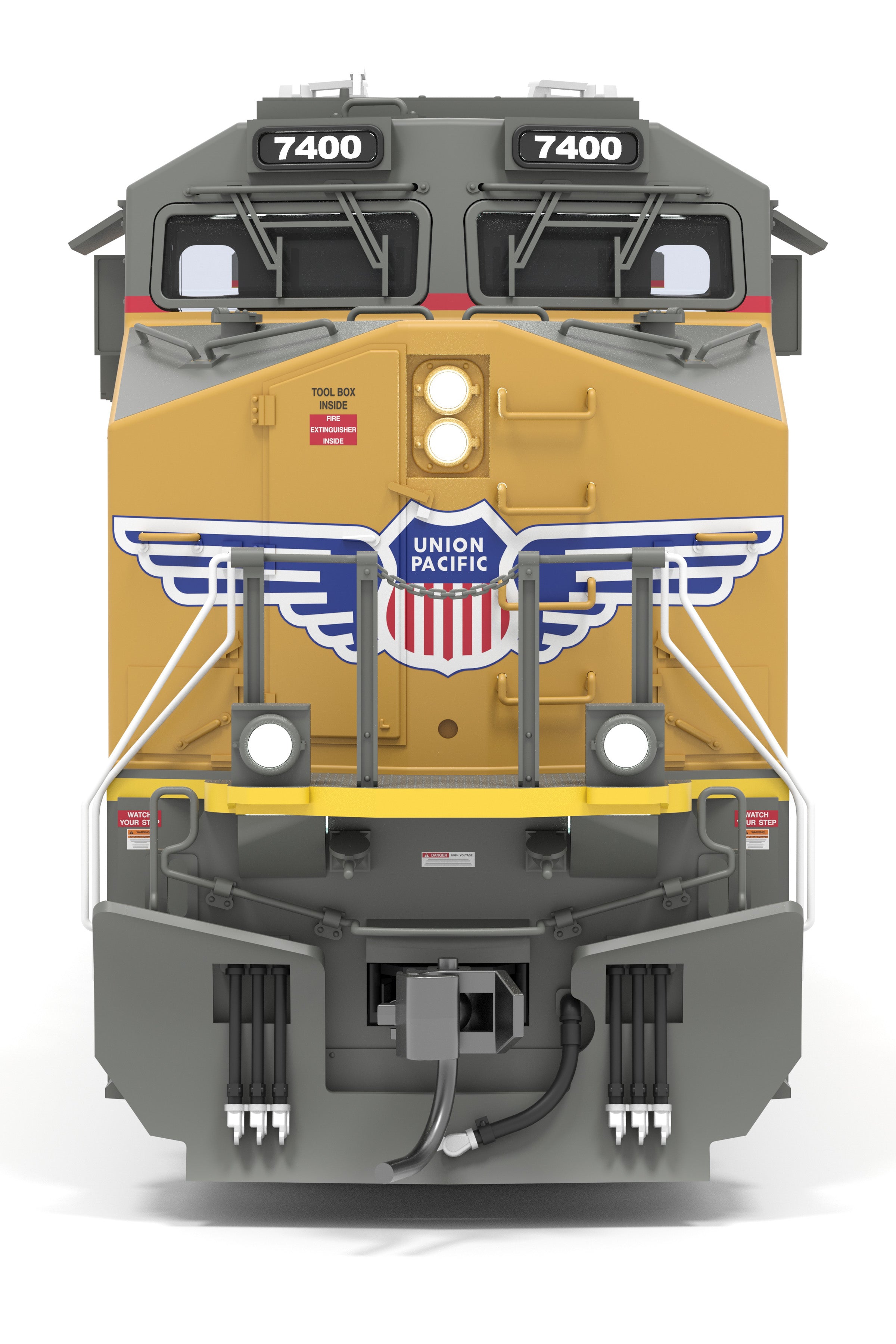 9449 GE ES44AC, UP 7400, Pink Ribbon Scheme, No-Sound / DCC-Ready, HO CLUB PRICE $129.99