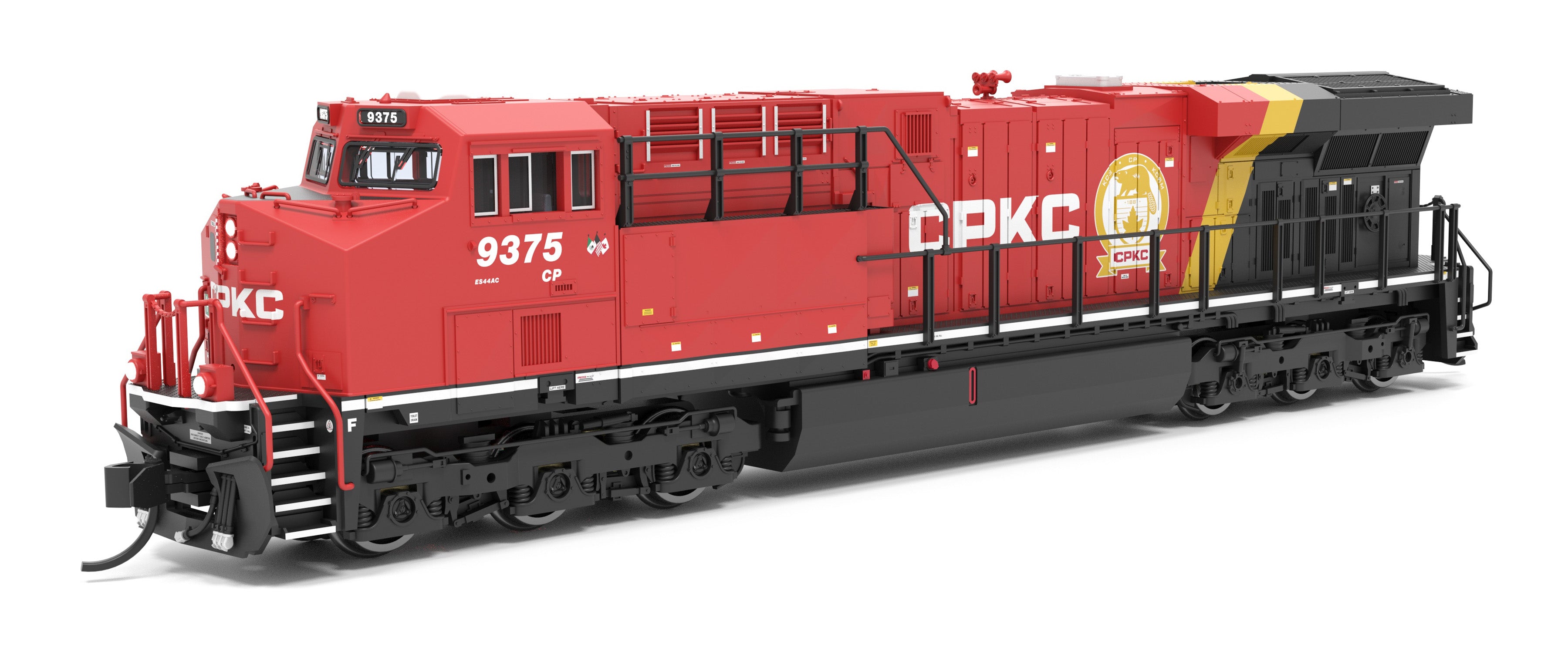 9456 GE ES44AC, CPKC 9375, Golden Beaver Scheme, No-Sound / DCC-Ready, N CLUB PRICE $99.99