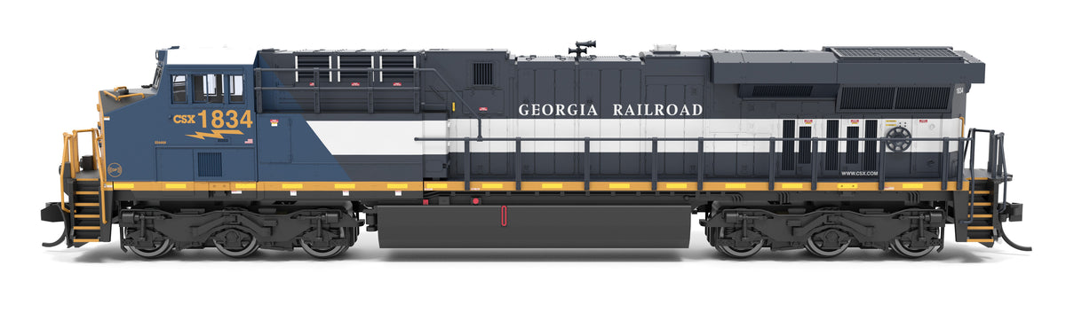 9452 GE ES44AC, CSX 1834, Georgia Railroad Heritage Locomotive, Parago