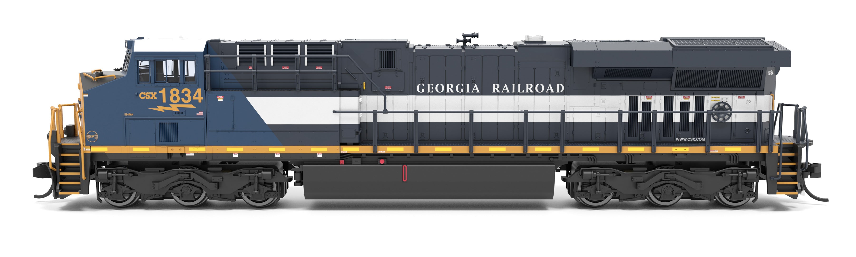 9457 GE ES44AC, CSX 1834, Georgia Railroad Heritage Locomotive, No-Sound / DCC-Ready, N CLUB PRICE $99.99