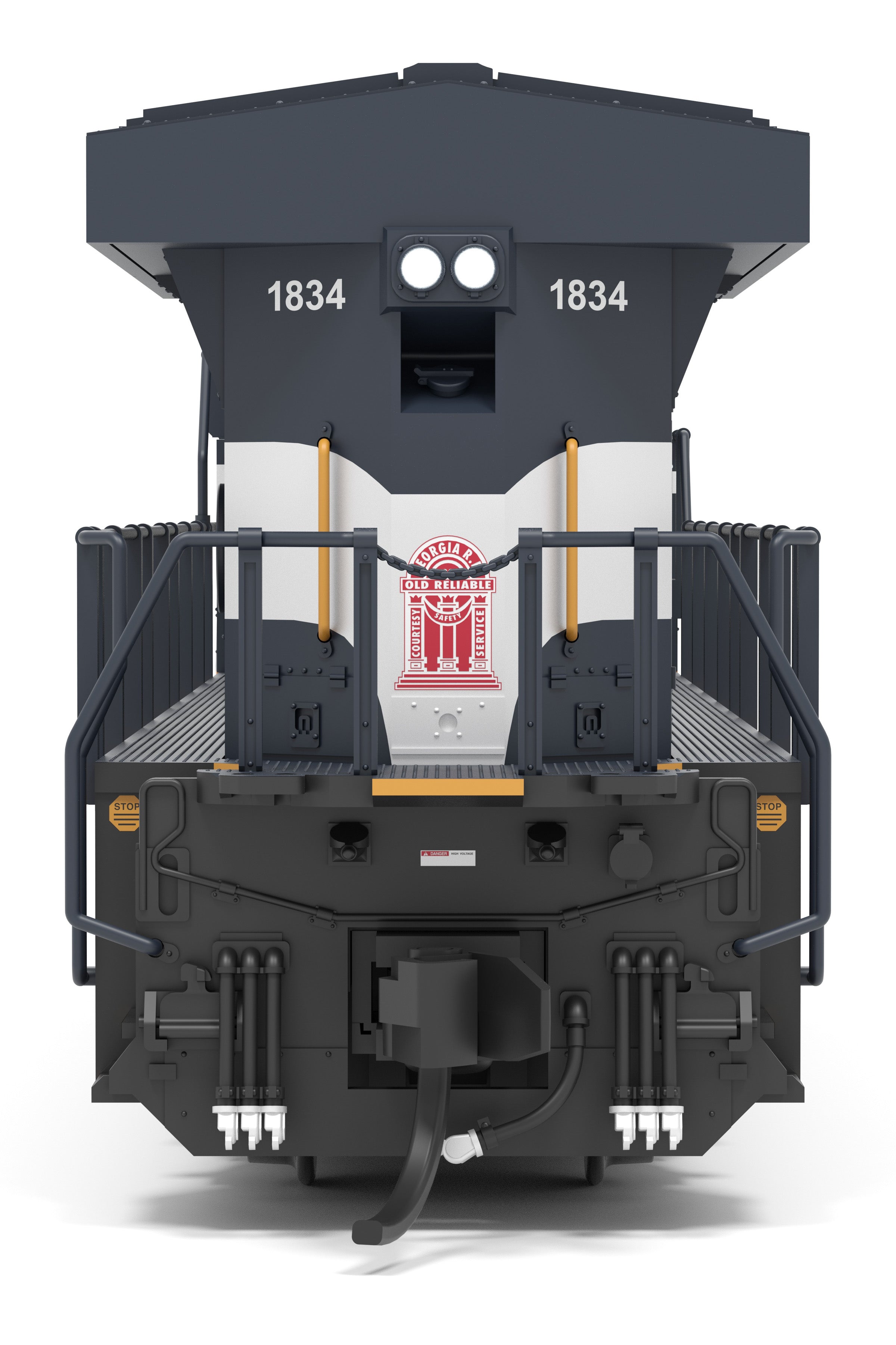 9457 GE ES44AC, CSX 1834, Georgia Railroad Heritage Locomotive, No-Sou