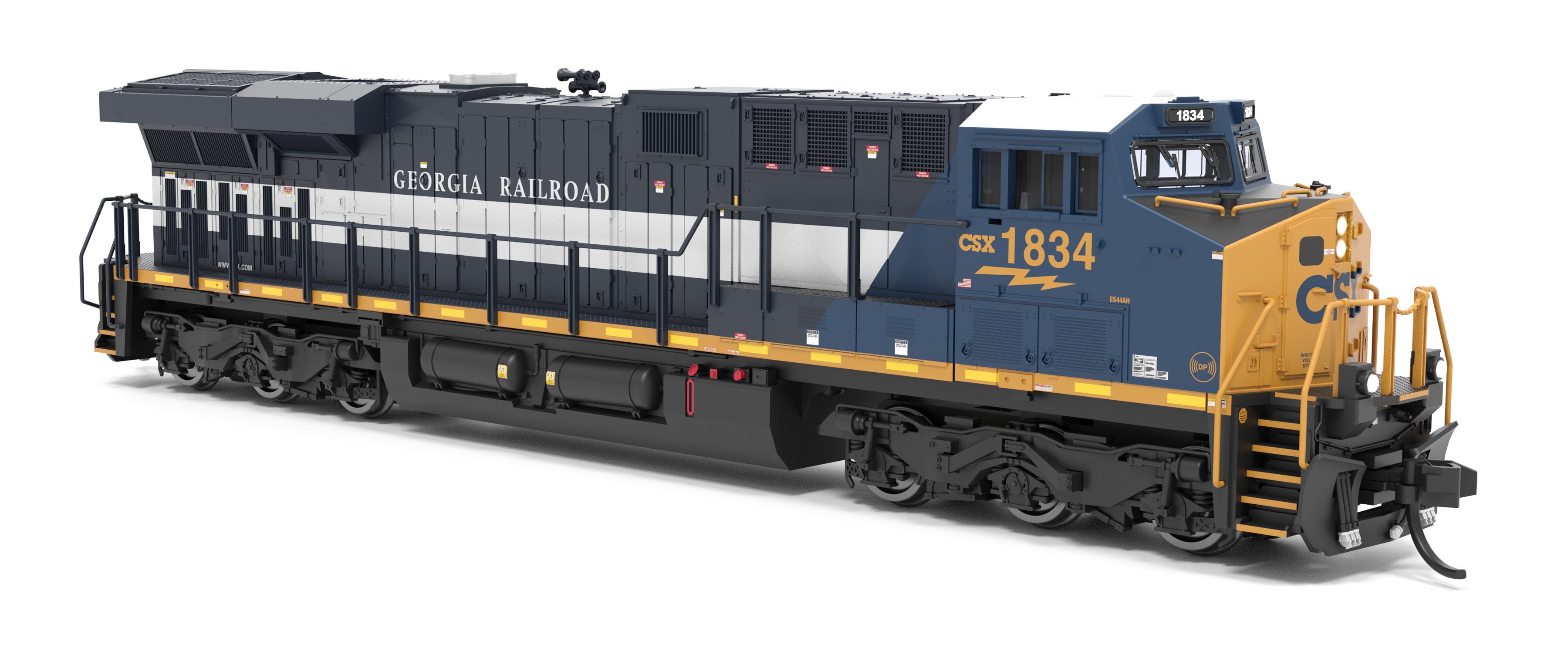 9457 GE ES44AC, CSX 1834, Georgia Railroad Heritage Locomotive, No-Sou