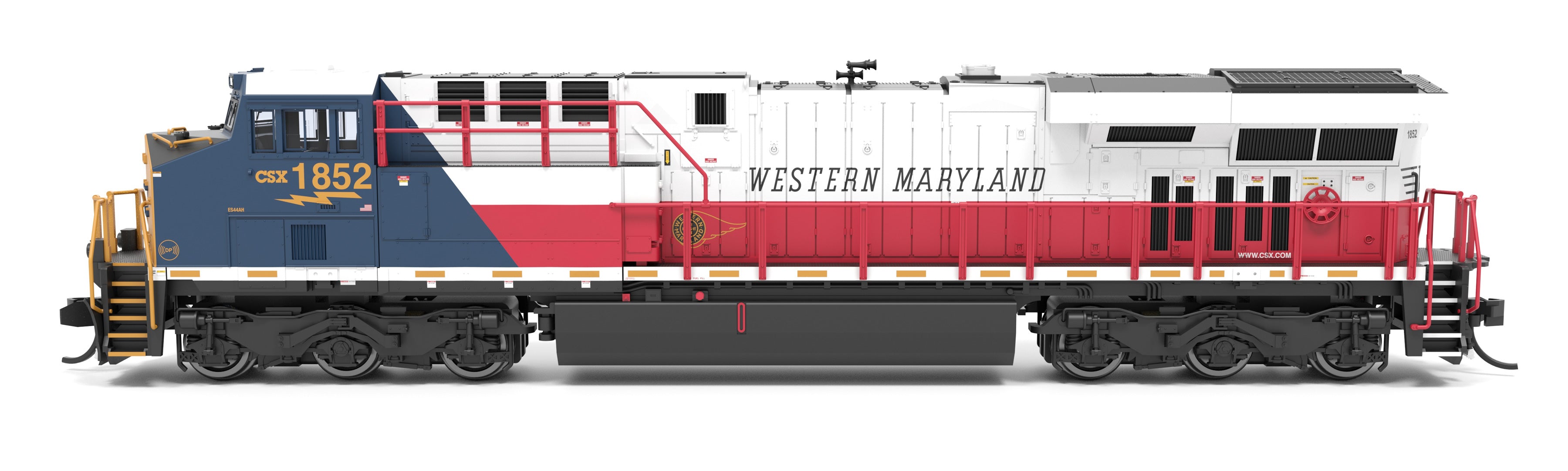 9453 GE ES44AC, CSX 1852, Western Maryland Heritage Locomotive, Paragon4 Sound/DC/DCC, N CLUB PRICE $149.99