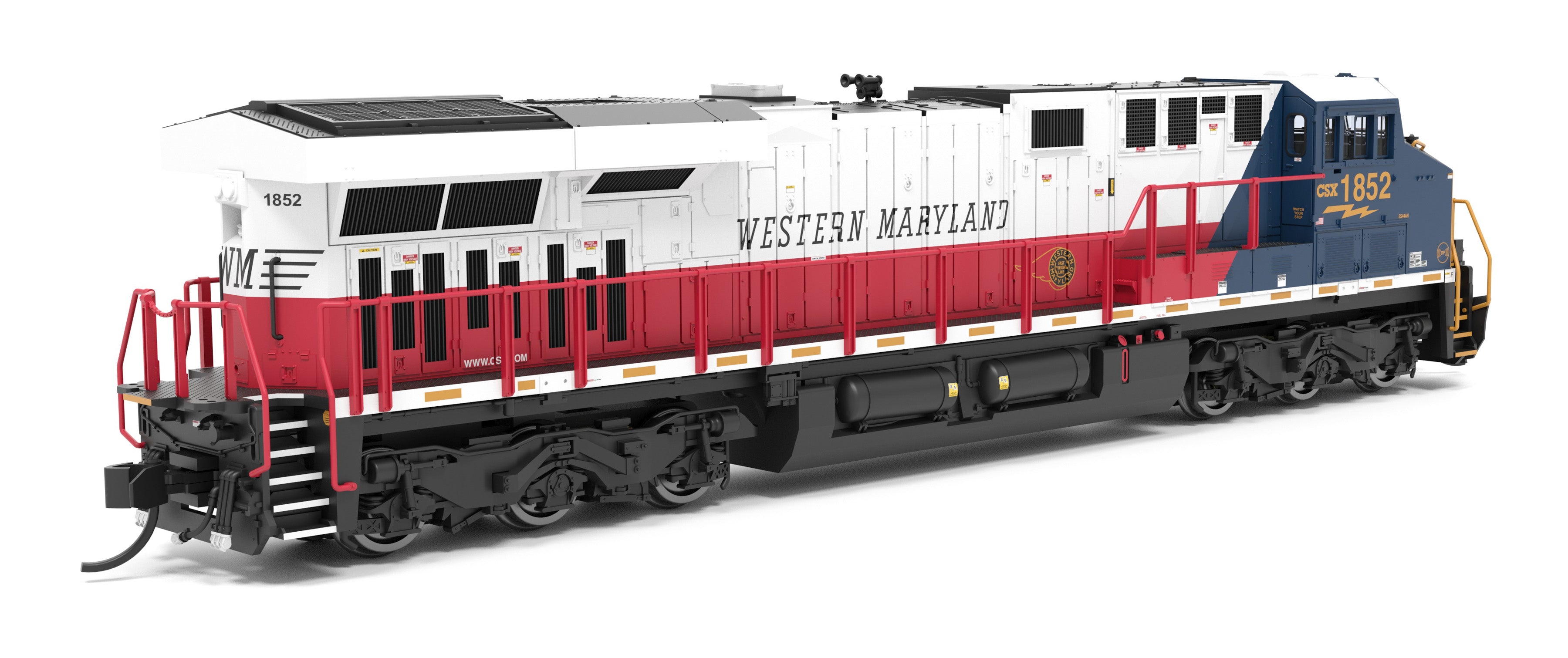 9453 GE ES44AC, CSX 1852, Western Maryland Heritage Locomotive, Paragon4 Sound/DC/DCC, N CLUB PRICE $149.99