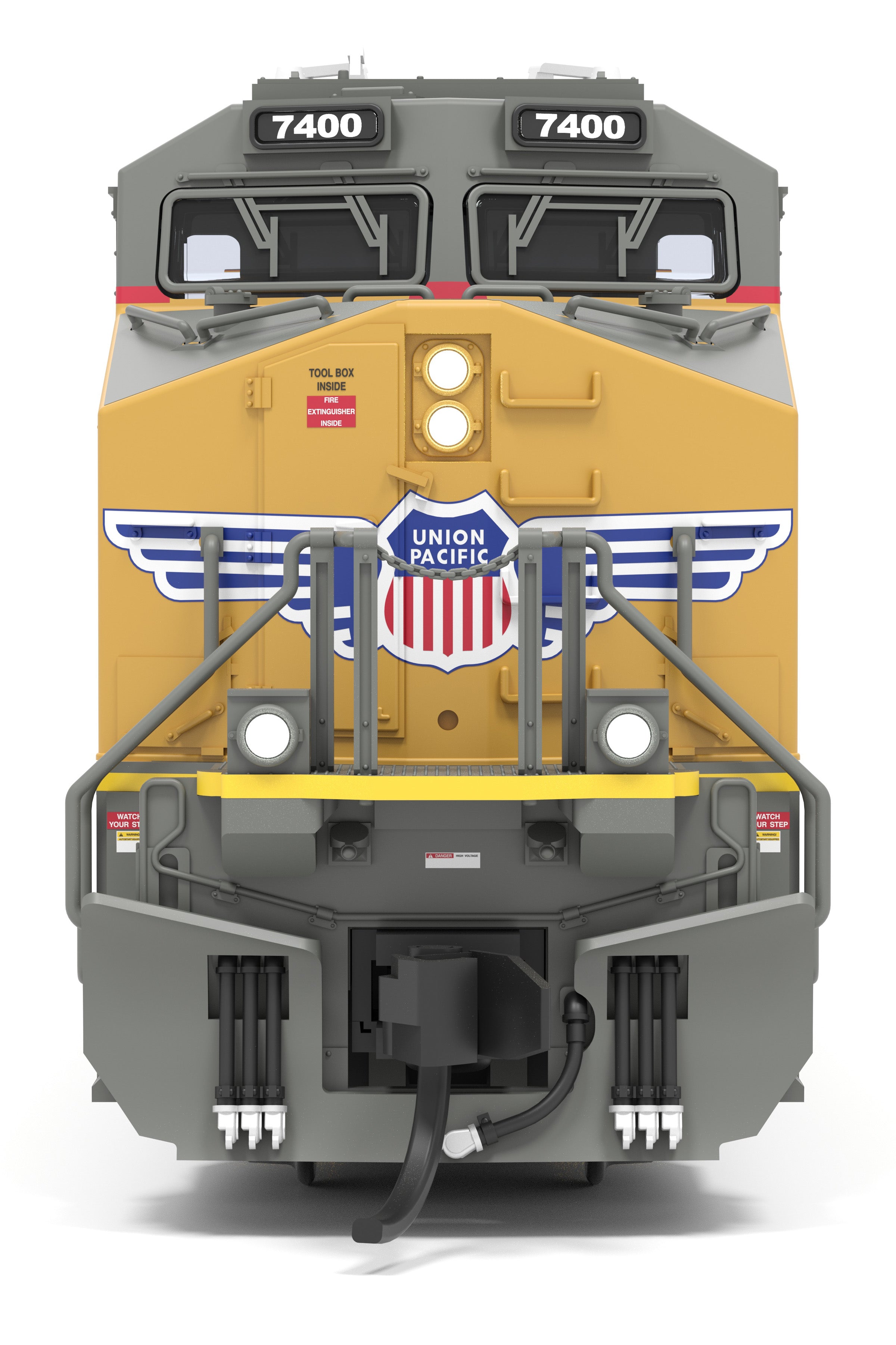 9459 GE ES44AC, UP 7400, Pink Ribbon Scheme, No-Sound / DCC-Ready, N CLUB PRICE $99.99