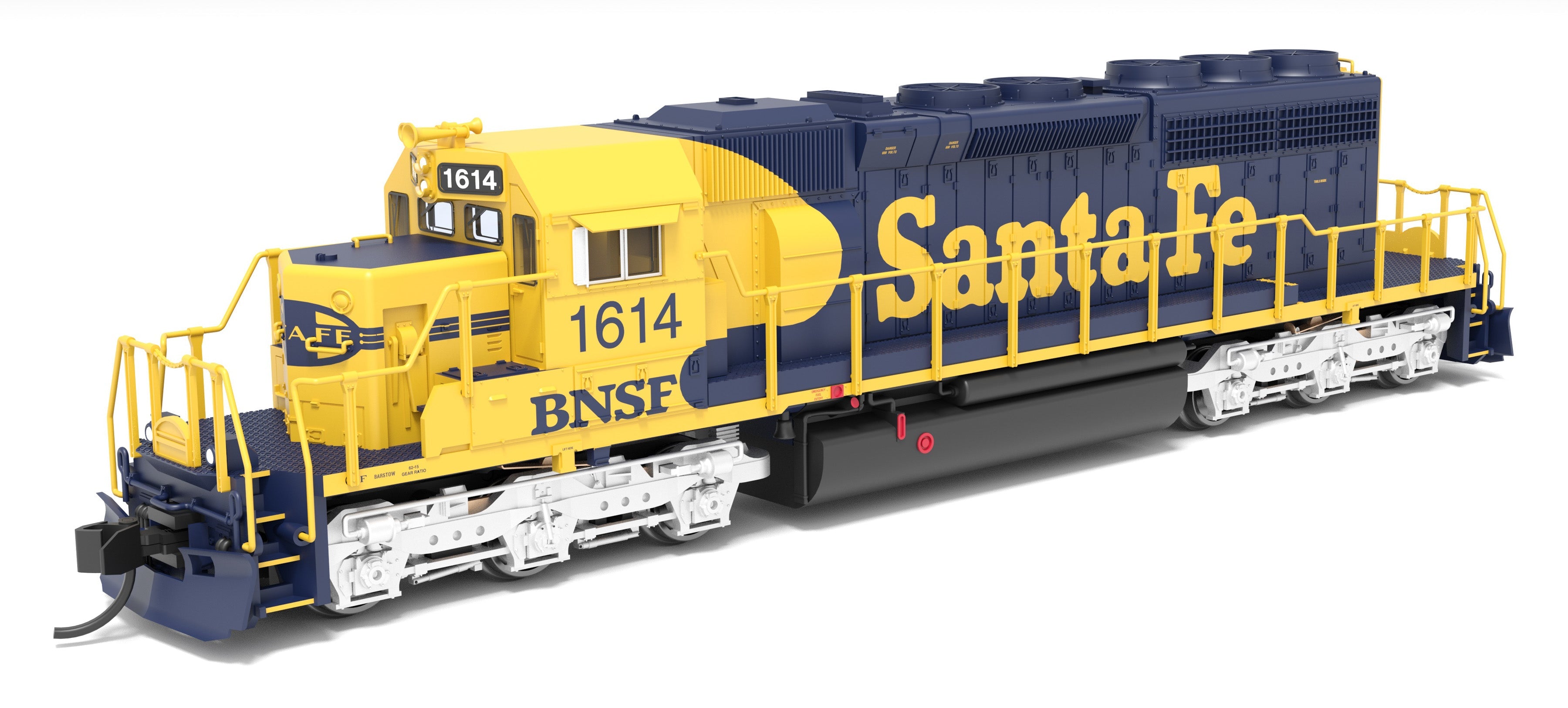 REFURBISHED R9460 EMD SD40-2, BNSF 1614, ATSF Blue/Yellow w/ Patch, Paragon4 Sound/DC/DCC, N