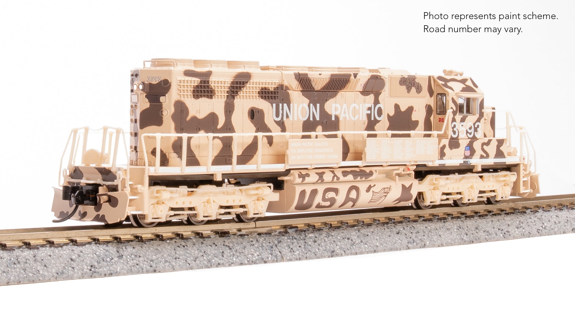 9471 EMD SD40-2, UP 3593, Desert Victory Scheme, Paragon4 Sound/DC/DCC, N