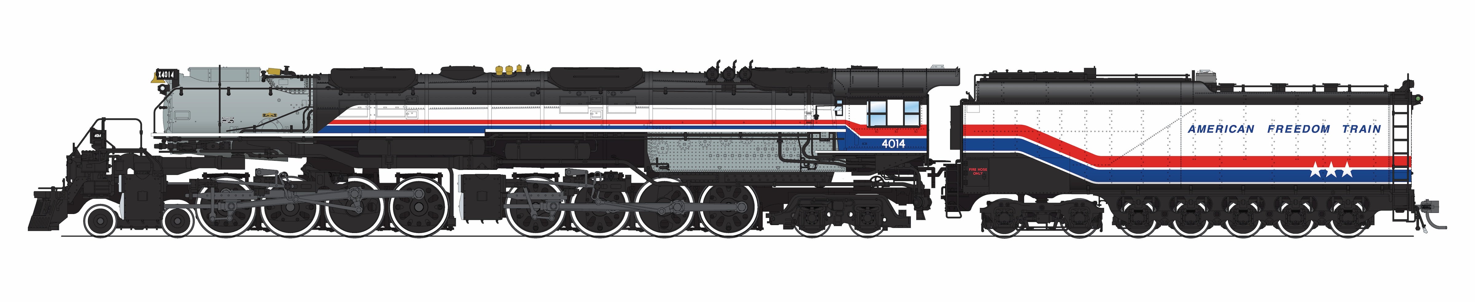 9528 UP Big Boy 4-8-8-4, #4014, American Freedom Train Fantasy Paint,