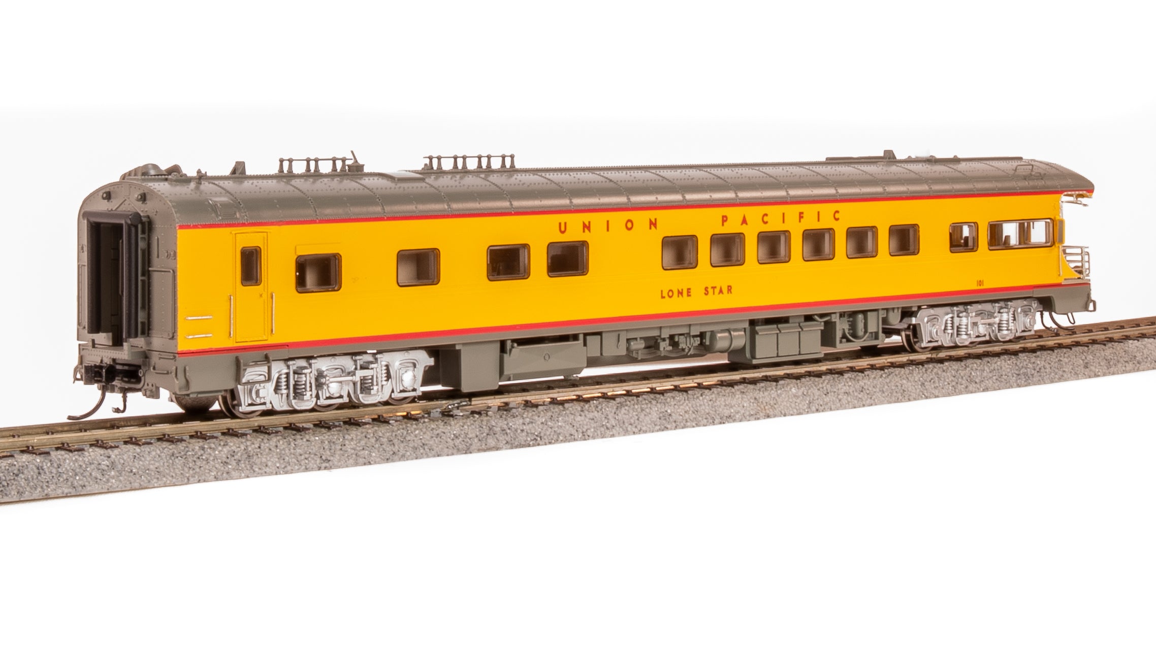 9590 Union Pacific Business Car, UP #101 "Lone Star", 2001-2017 Appearance, UP Shield on Rear, HO