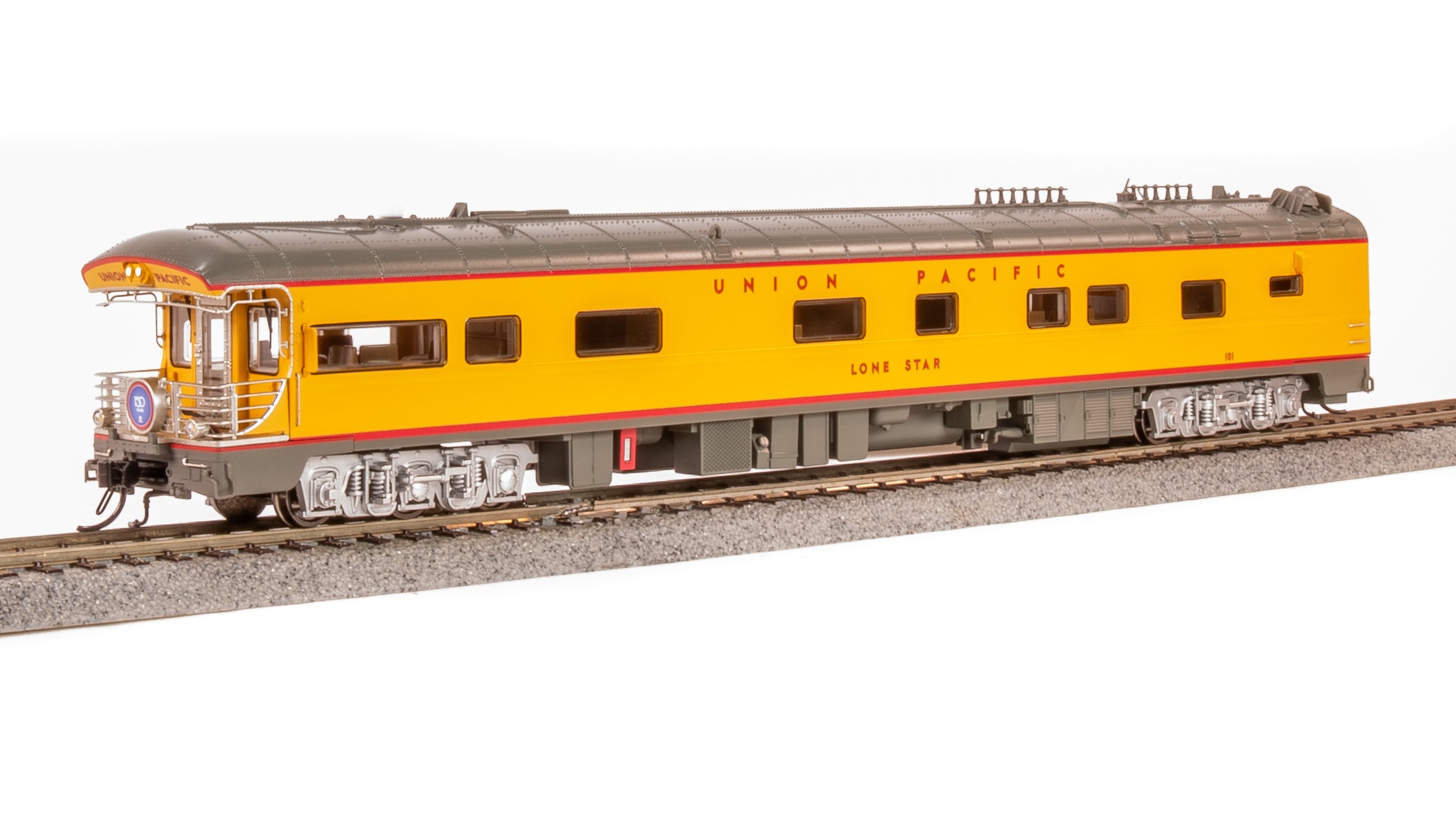 9593 Union Pacific Business Car, UP #101 "Lone Star", Blue "150 Years" Drumhead, HO