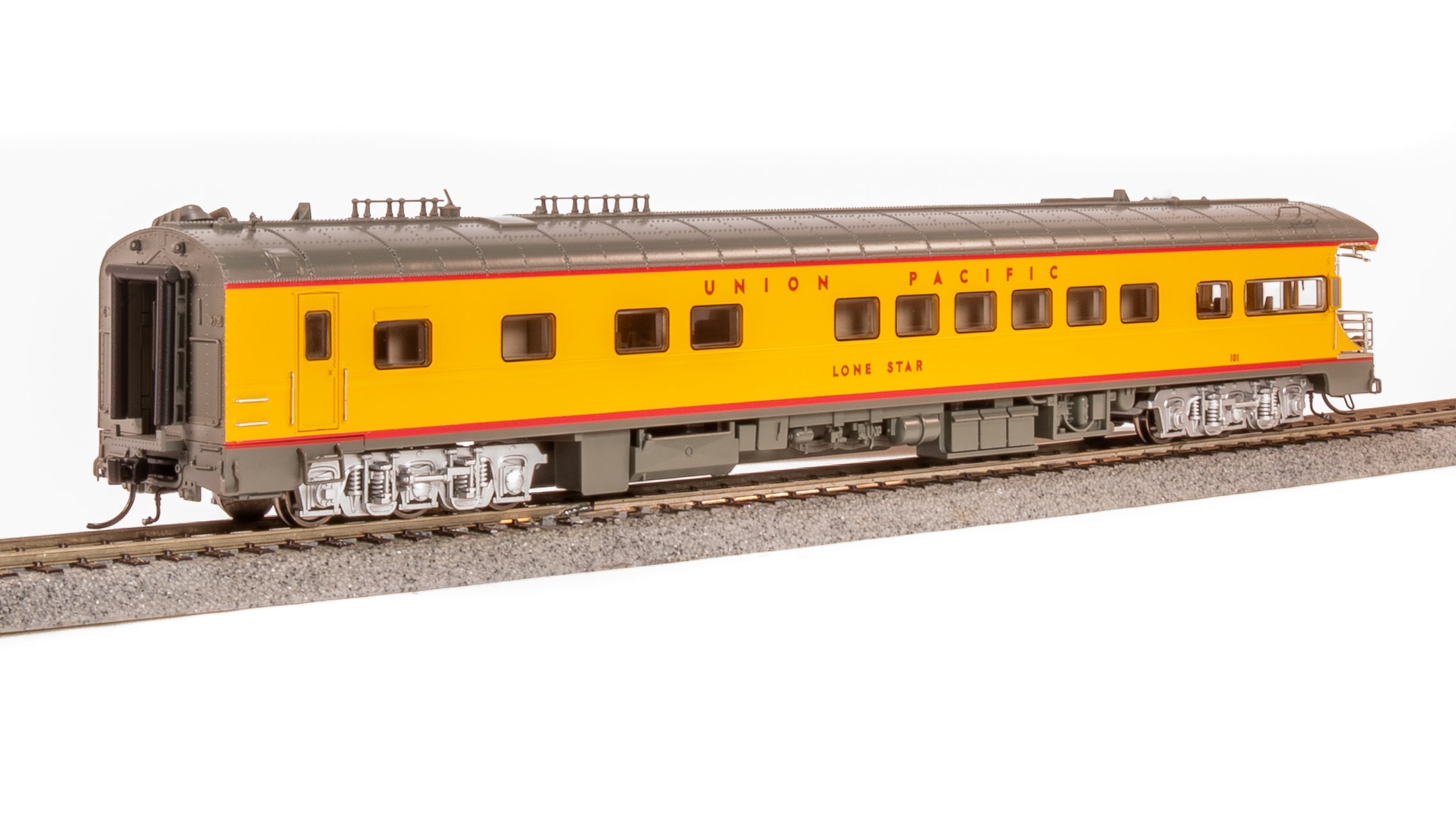 9593 Union Pacific Business Car, UP #101 "Lone Star", Blue "150 Years" Drumhead, HO