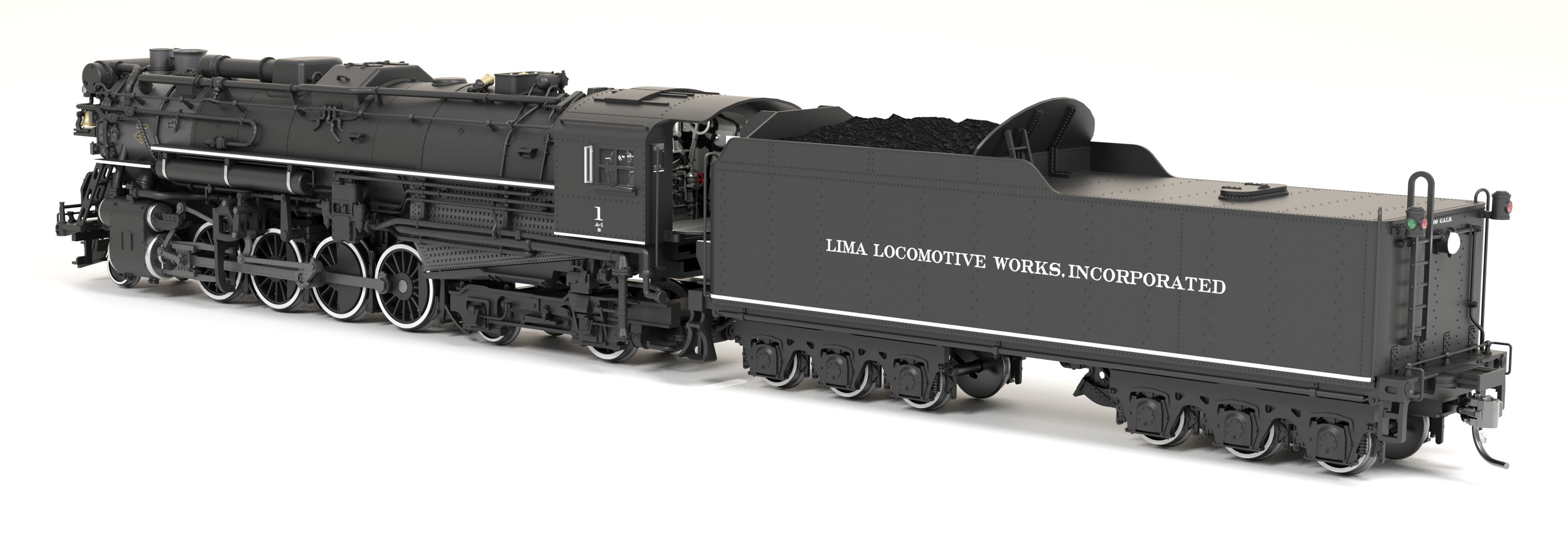 9613 Lima Locomotive Works #1, 1920's Appearance, No-Sound / DCC-Ready, HO