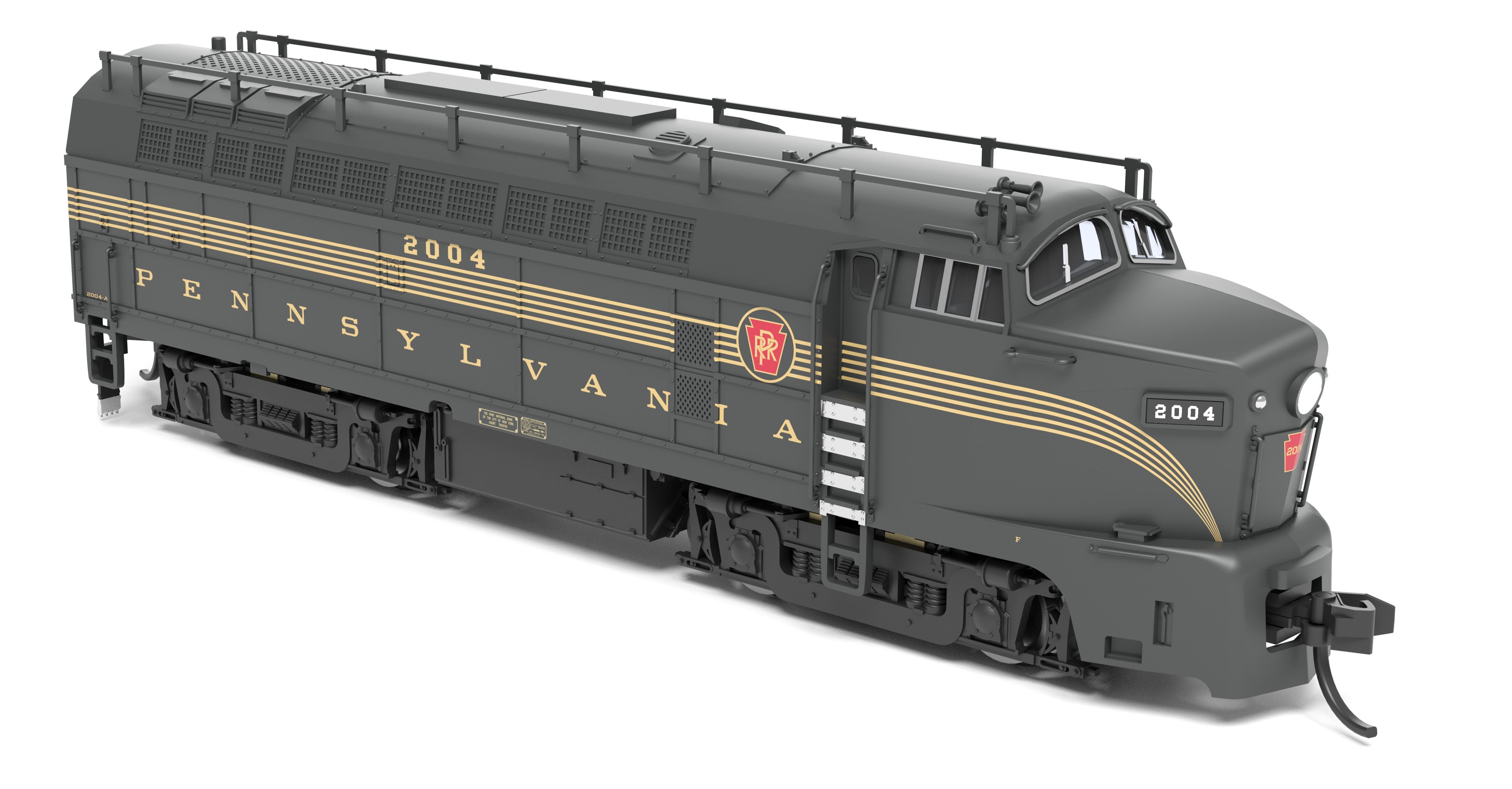 9620 PRR Sharknose, BF-16 A/B set, 2004-A/2004-B, DGLE 5-Stripe, A-unit Paragon4 Sound/DC/DCC, Unpowered B, N