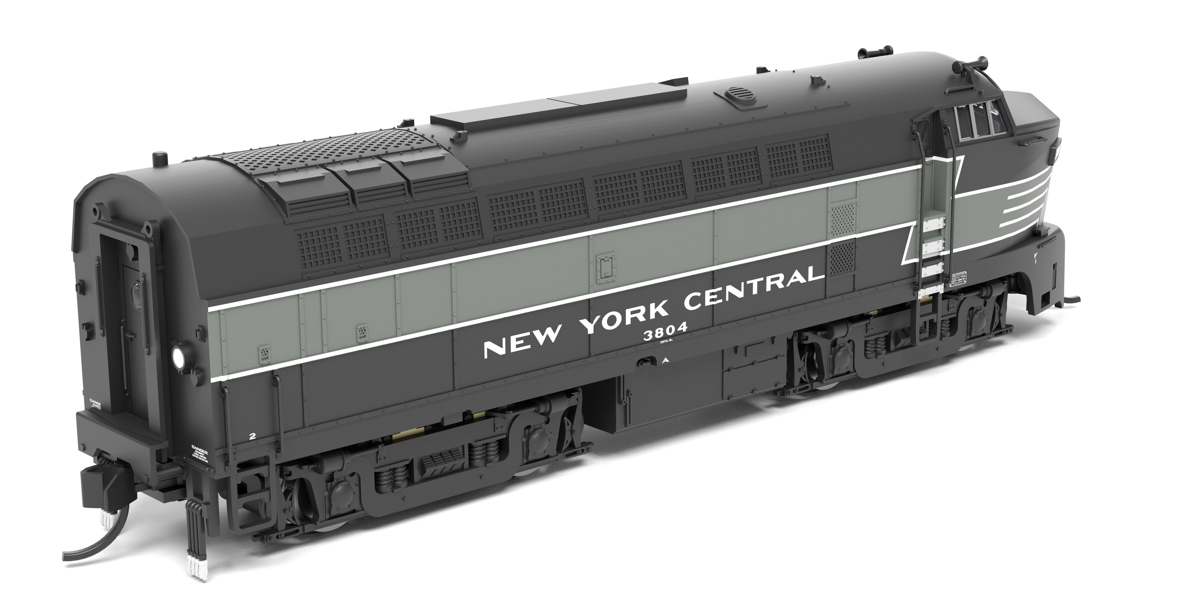 9633 NYC Sharknose, RF-16 A/B set, 3804/3706, Lightning Stripe, A-unit Paragon4 Sound/DC/DCC, Unpowered B-unit, N