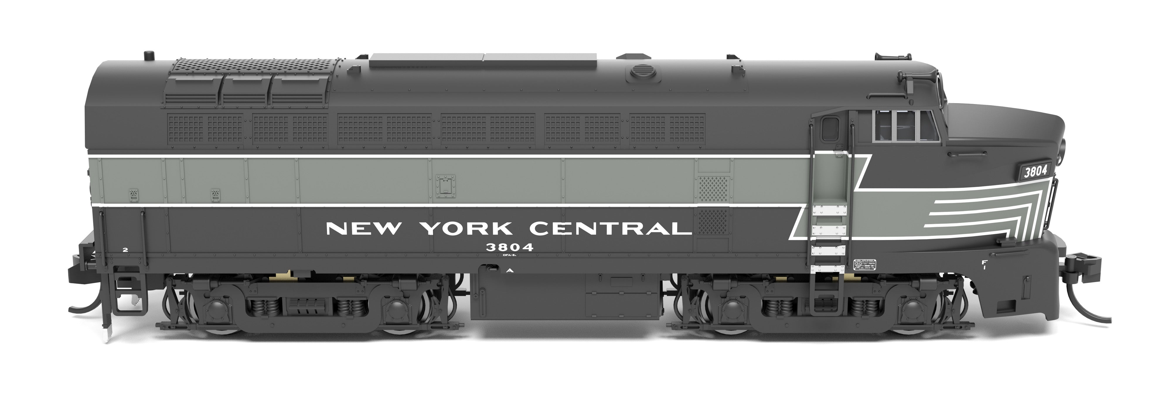 9633 NYC Sharknose, RF-16 A/B set, 3804/3706, Lightning Stripe, A-unit Paragon4 Sound/DC/DCC, Unpowered B-unit, N